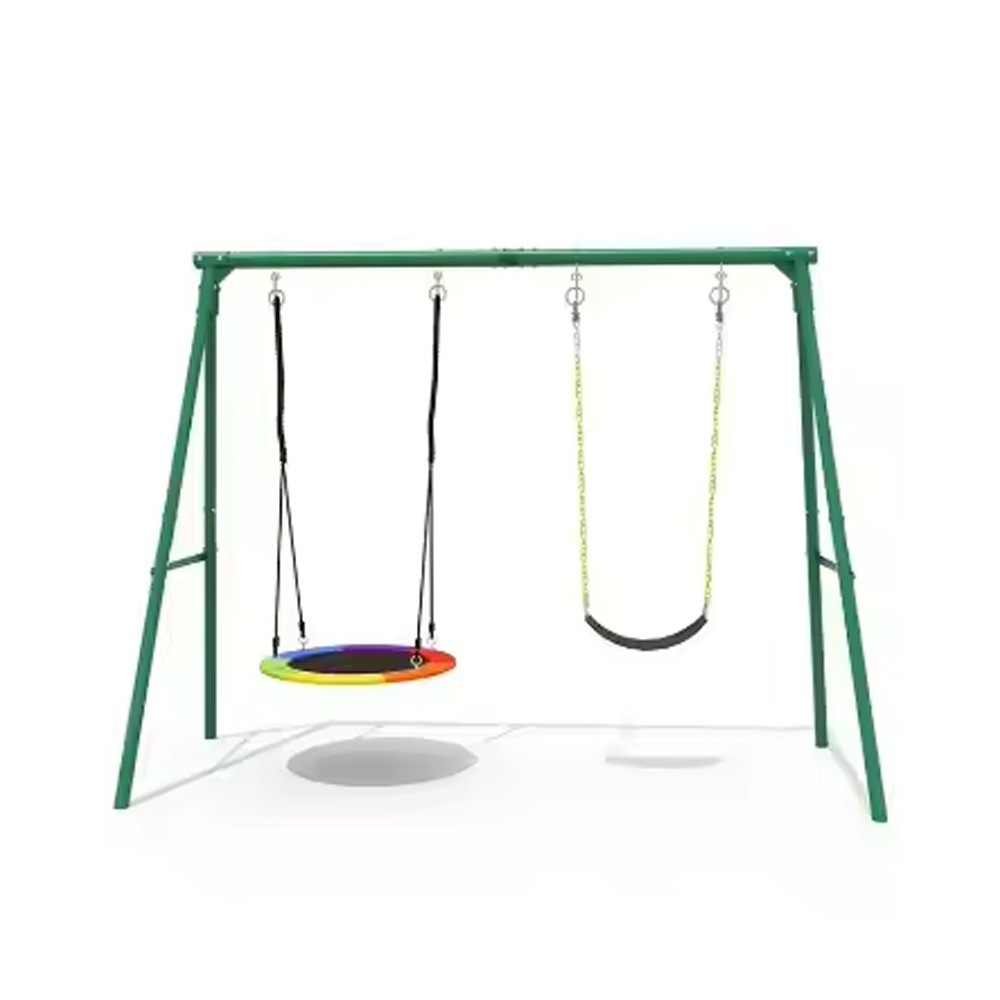 MEGASTAR Fun & Safe Swing Set – Dual Delight for Kids - 320*136*180CM