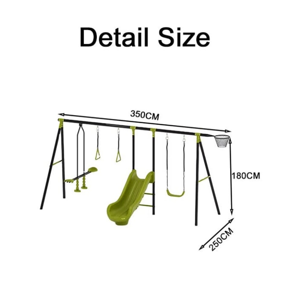 Megastar Multi-Activity Outdoor Playset for Kids- 350*250*180CM