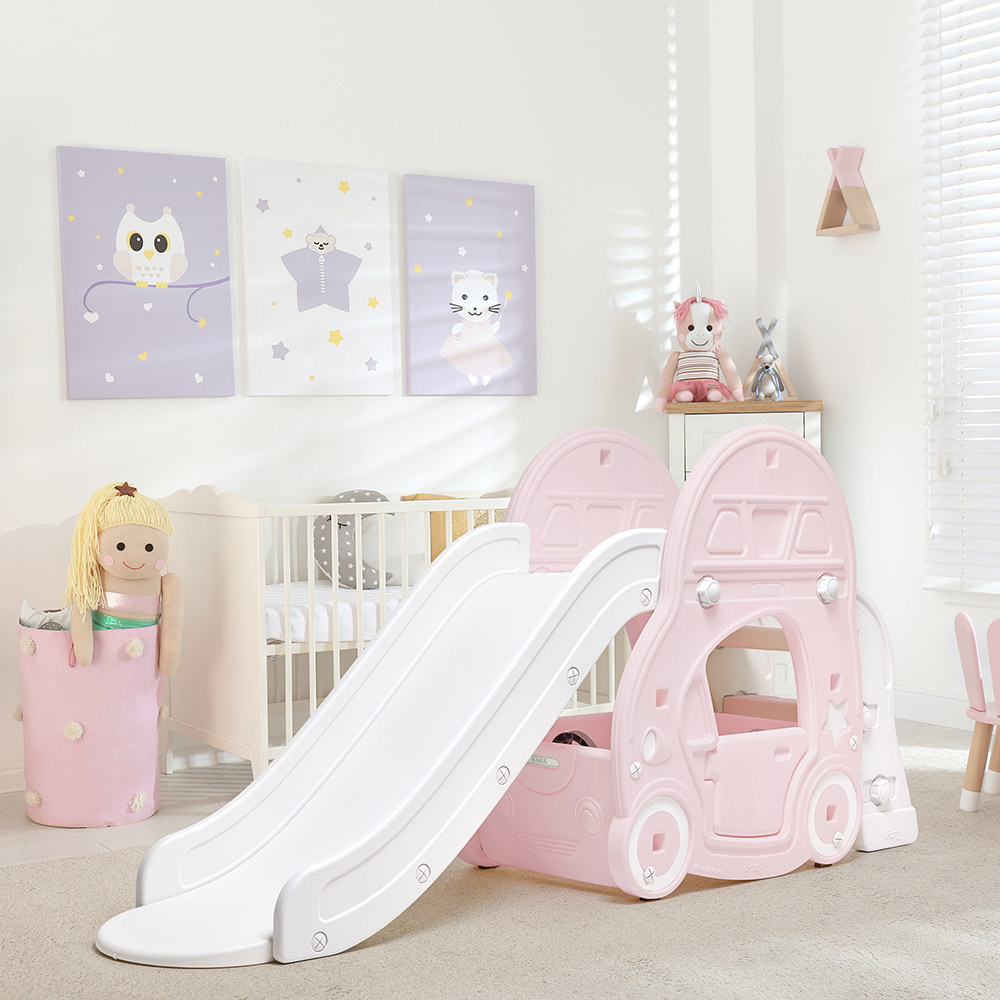 REFINE KAKA ROOF-CAR SLIDE (PINK) + MAT – 1