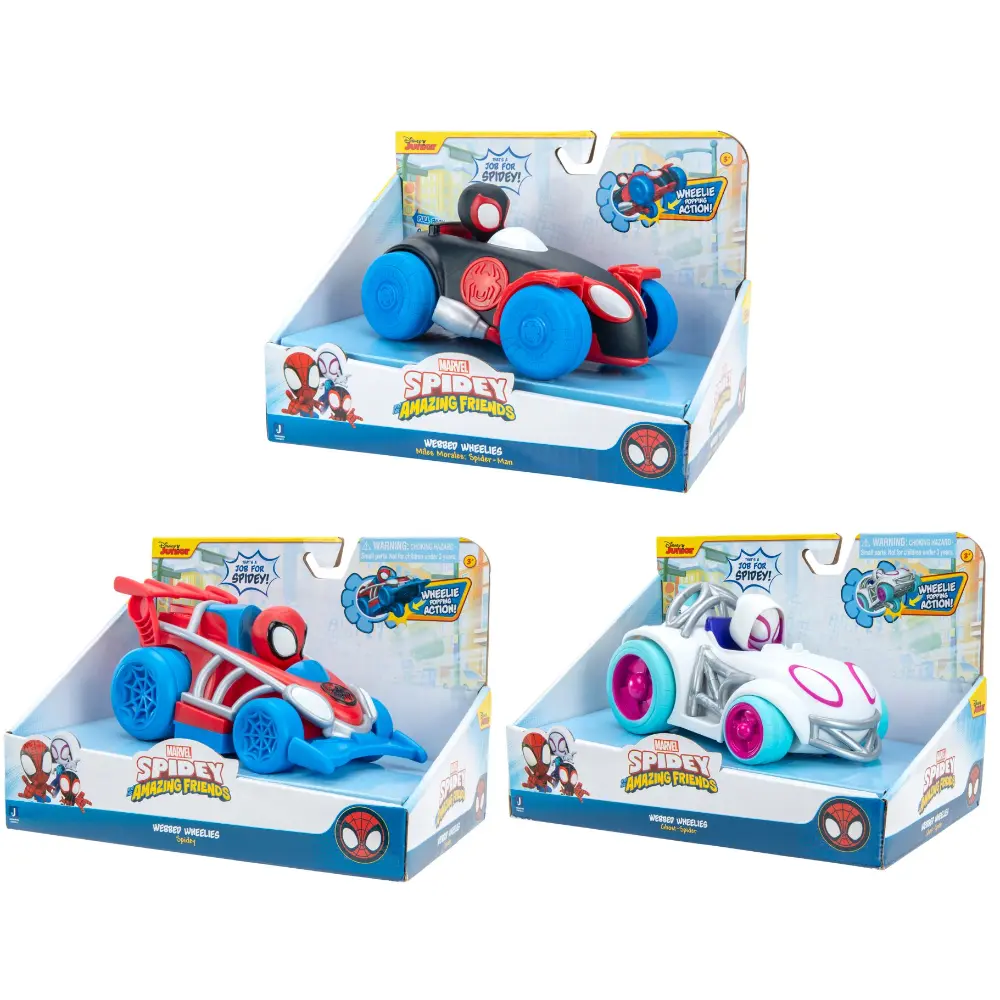 Marvel - Spidey and Friends playback value vehicle 3-piece assortment