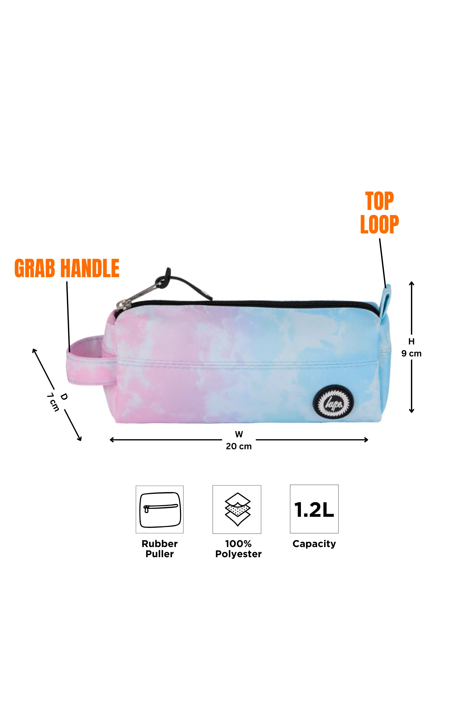 HYPE Pencil Pouch Original Cloud Fade