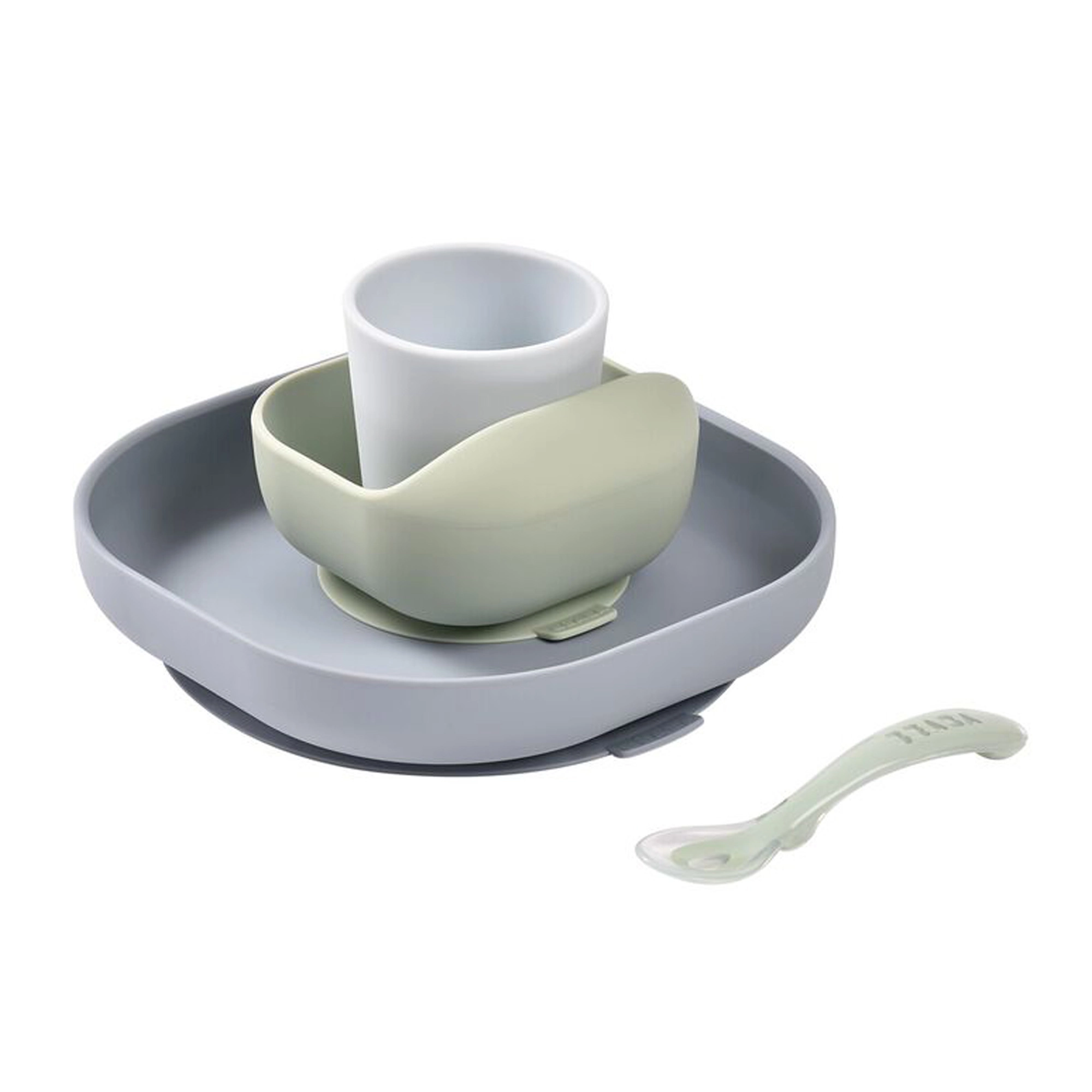 BEABA Silicone Meal Set 4 Pcs Pebble