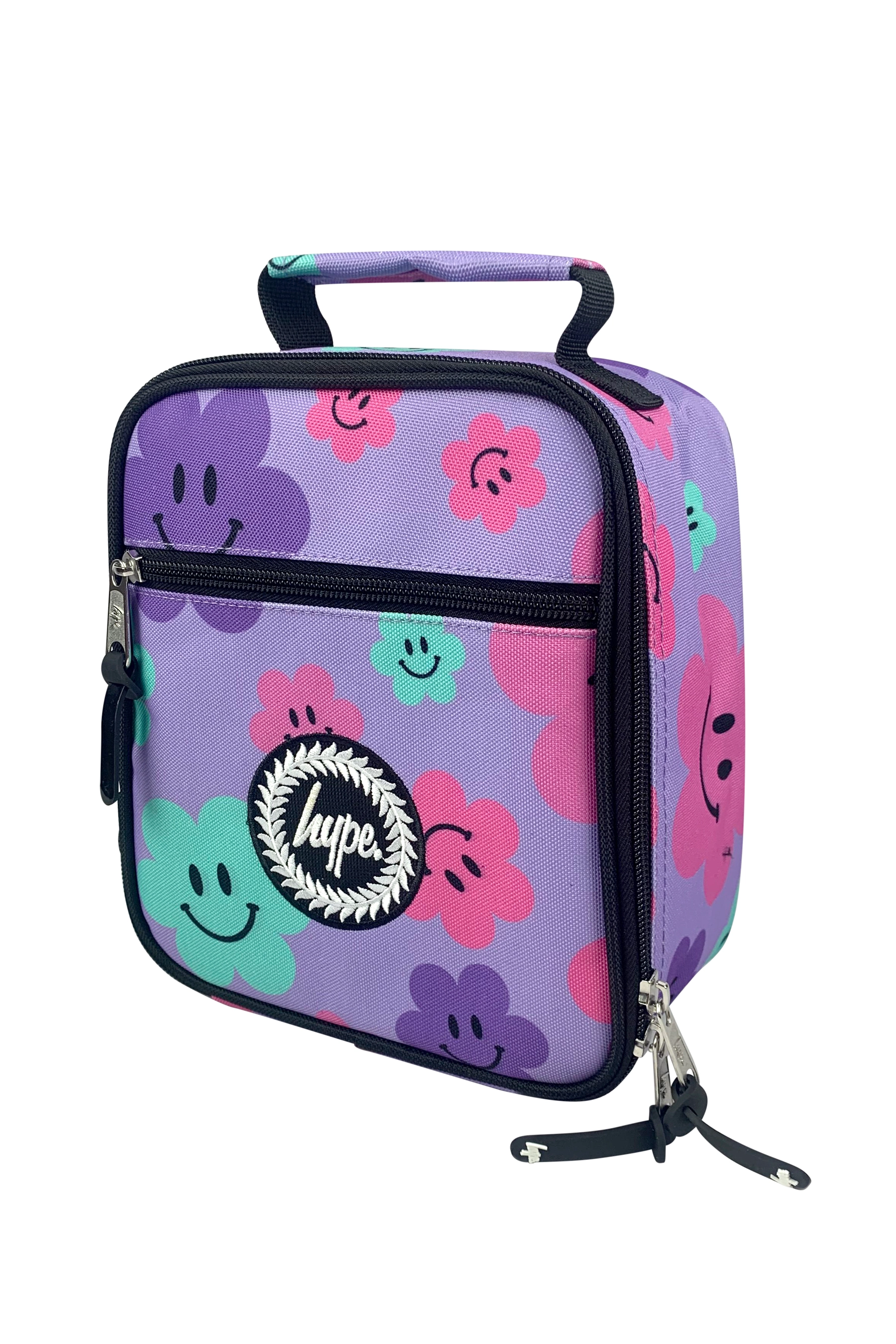 HYPE Lunch Bag Insulated Purple Happy Flowers