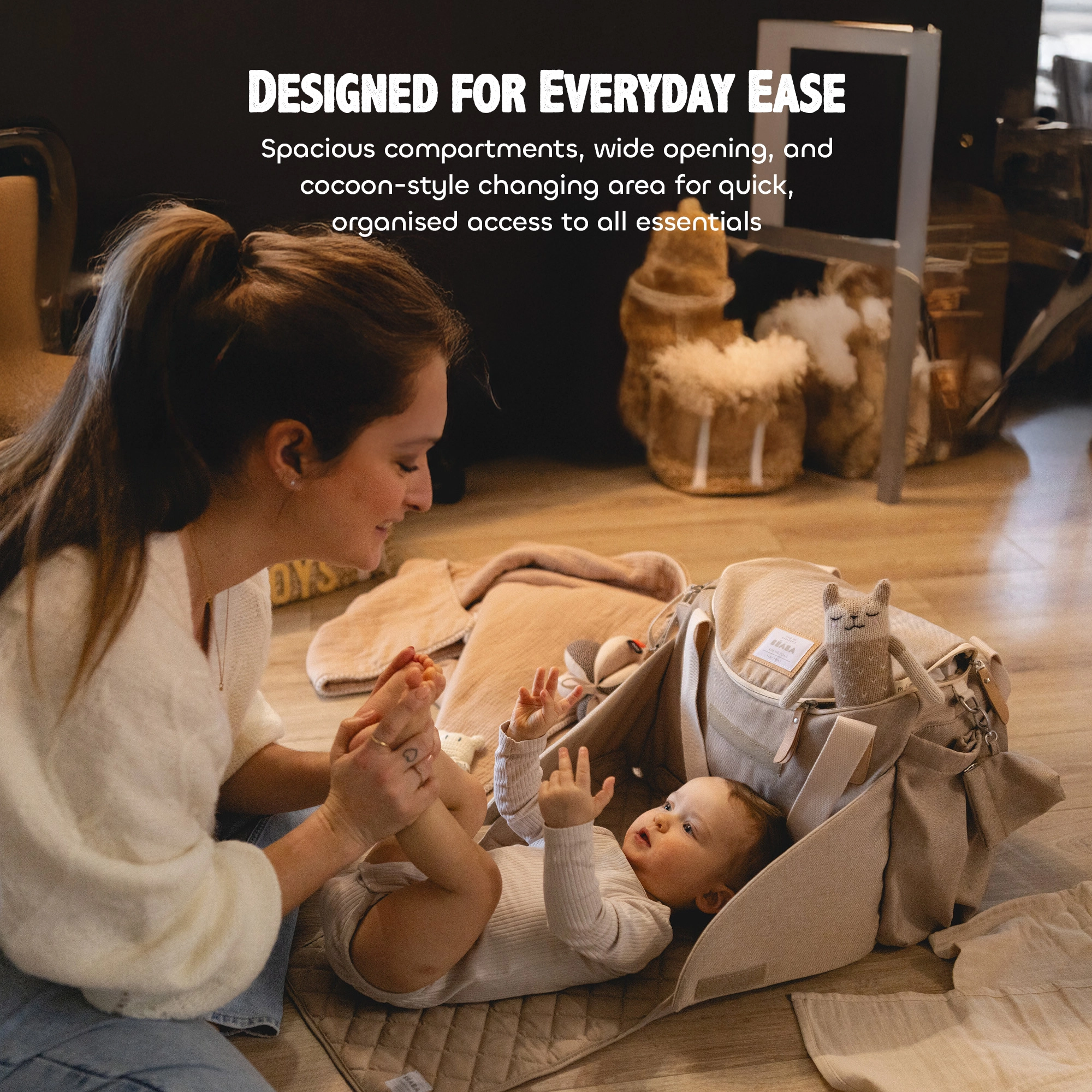 BEABA Sydney II Changing Bag Eco Clay