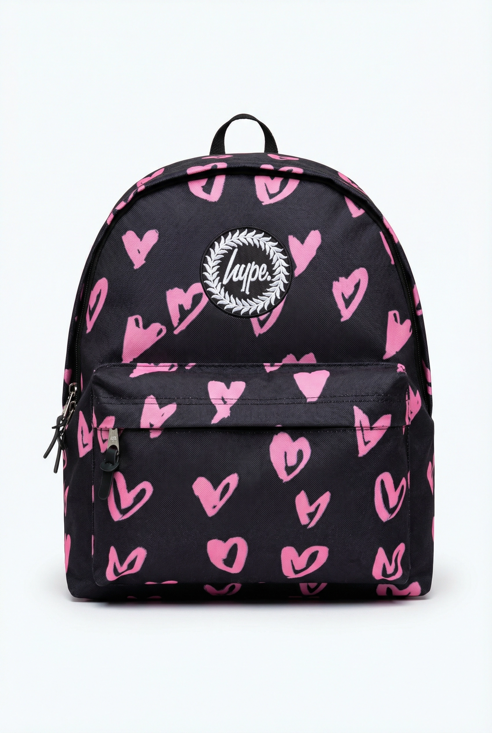 HYPE Backpack Black Pink Scribble Heart
