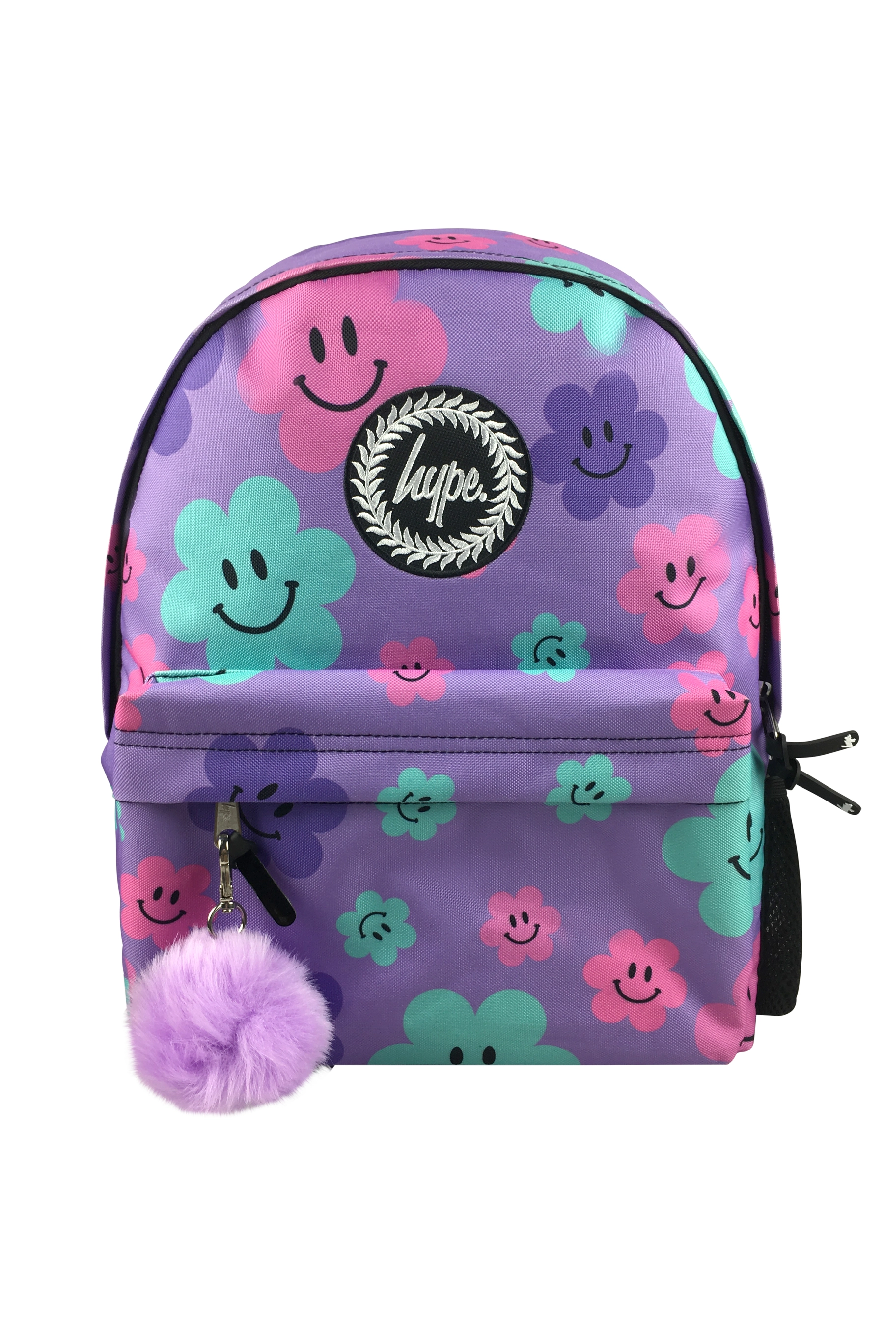 HYPE Backpack Iconic Purple Happy Flowers