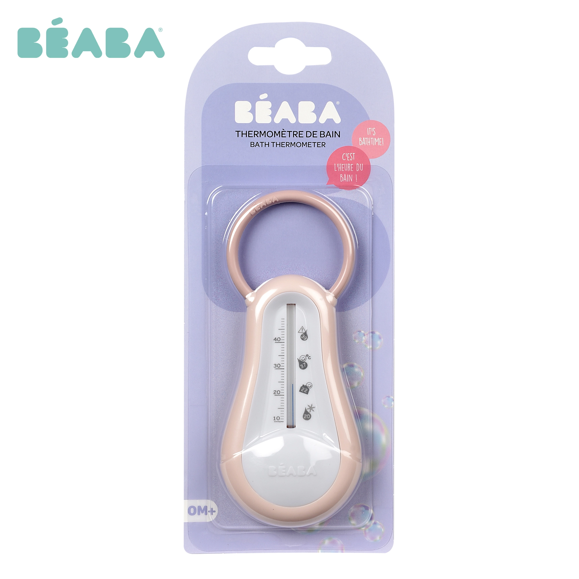 BEABA Bath Thermometer Old Pink