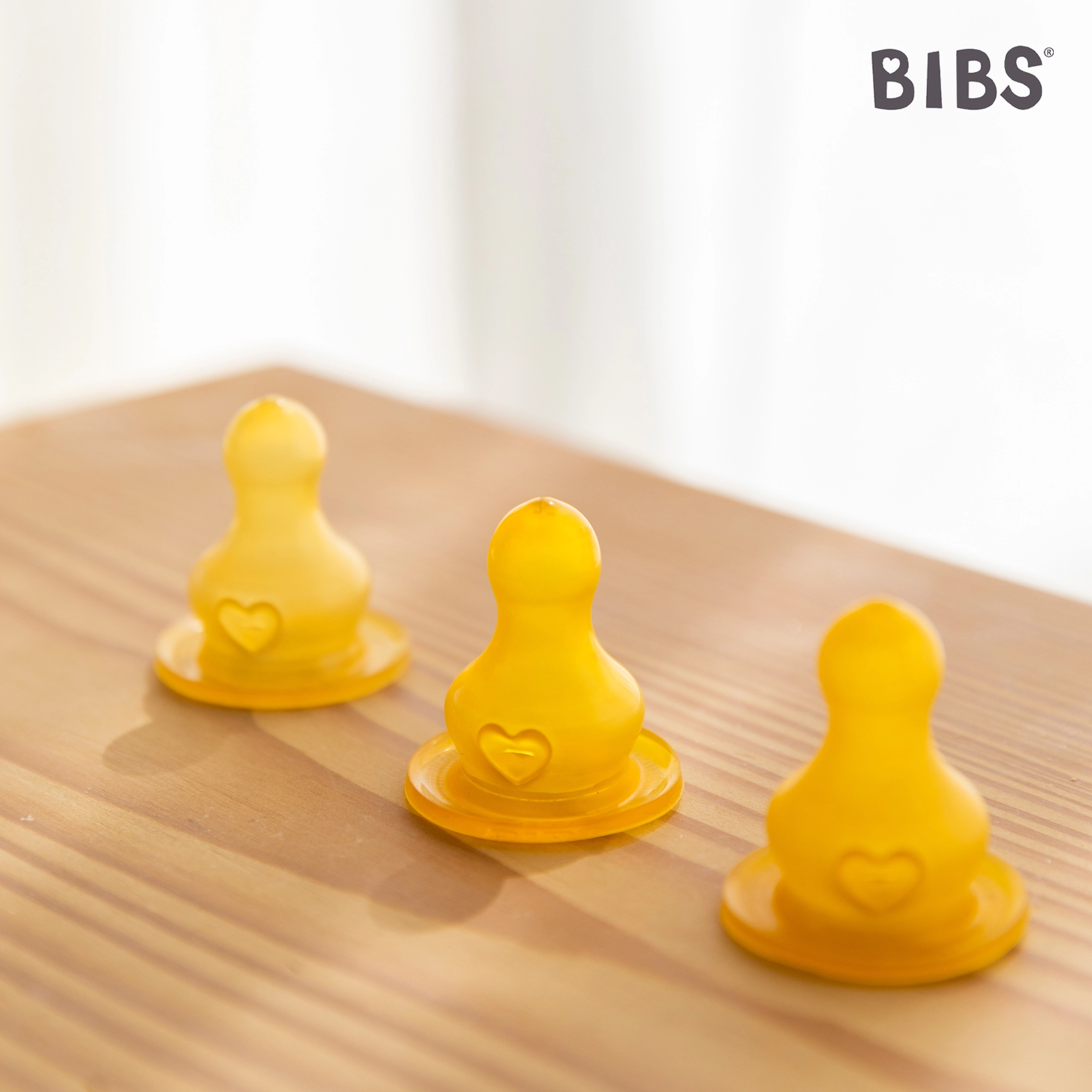 BIBS Baby Bottle Nipple Round Latex 2 Pack Medium Flow