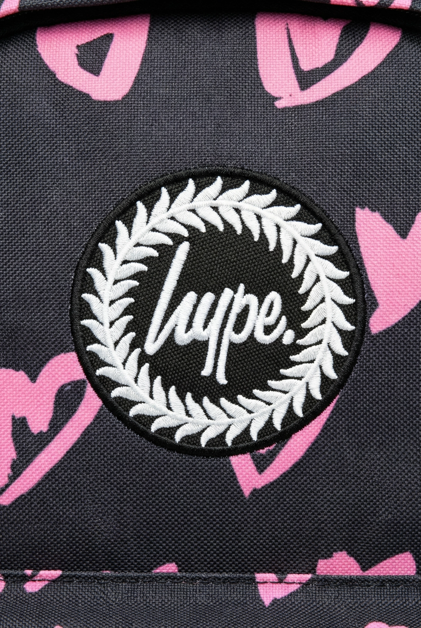 HYPE Backpack Black Pink Scribble Heart
