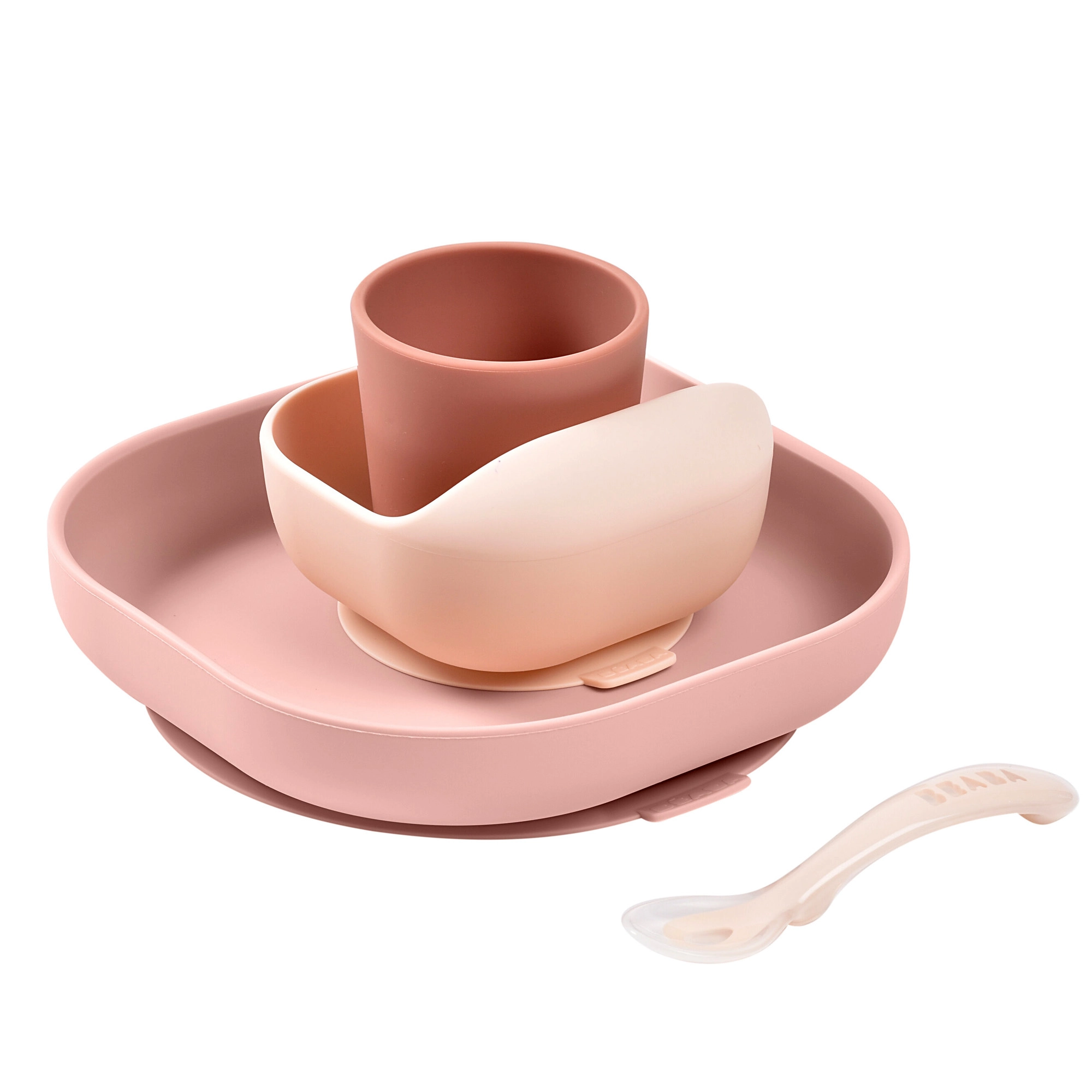 BEABA Silicone Meal Set 4 Pcs Cotton Candy