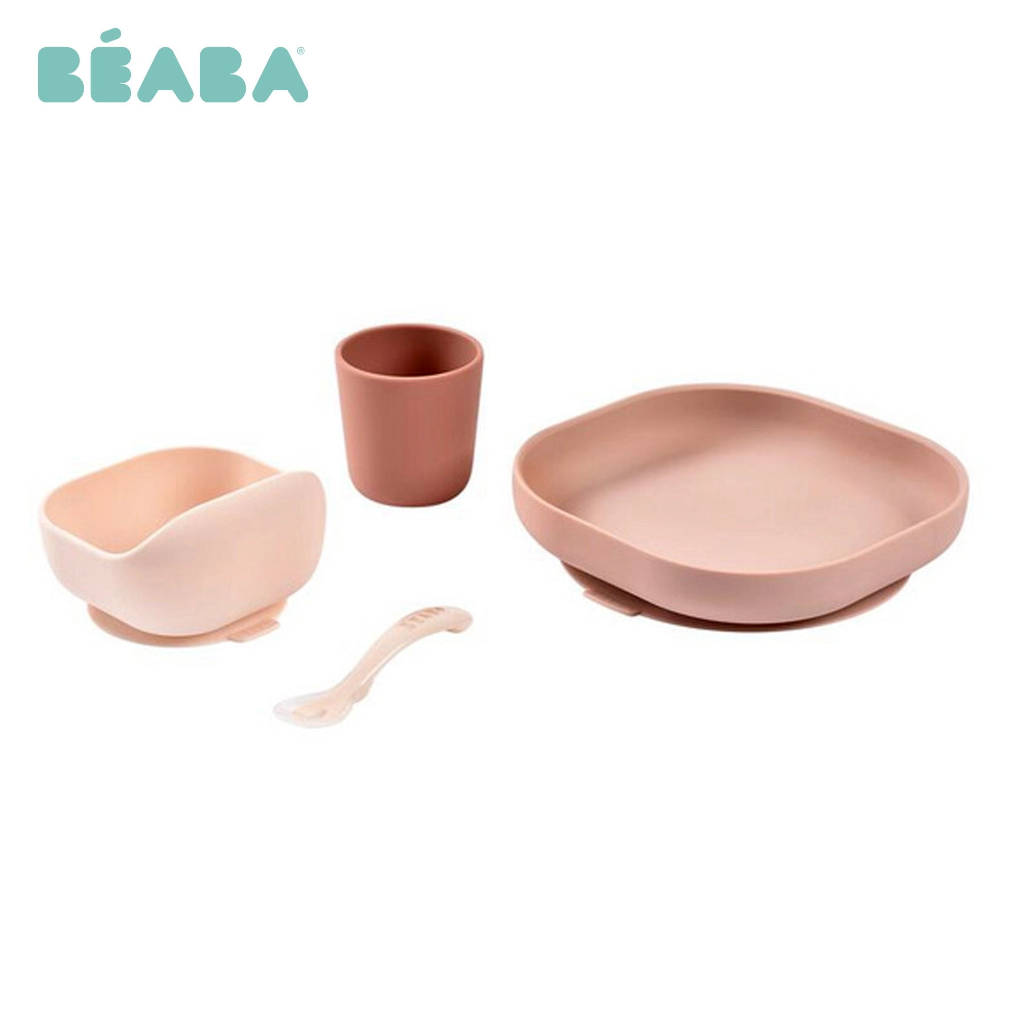 BEABA Silicone Meal Set 4 Pcs Cotton Candy