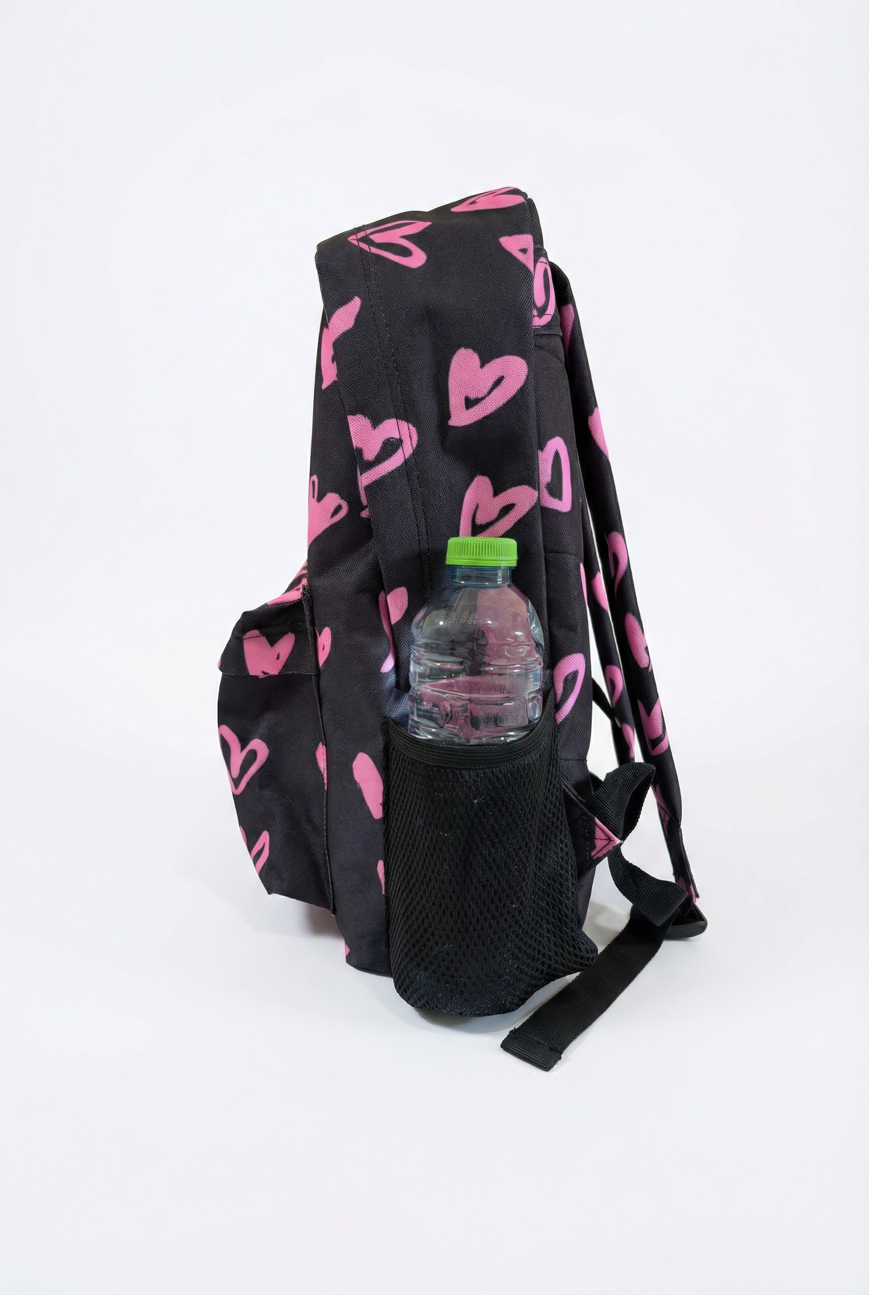 HYPE Backpack Black Pink Scribble Heart