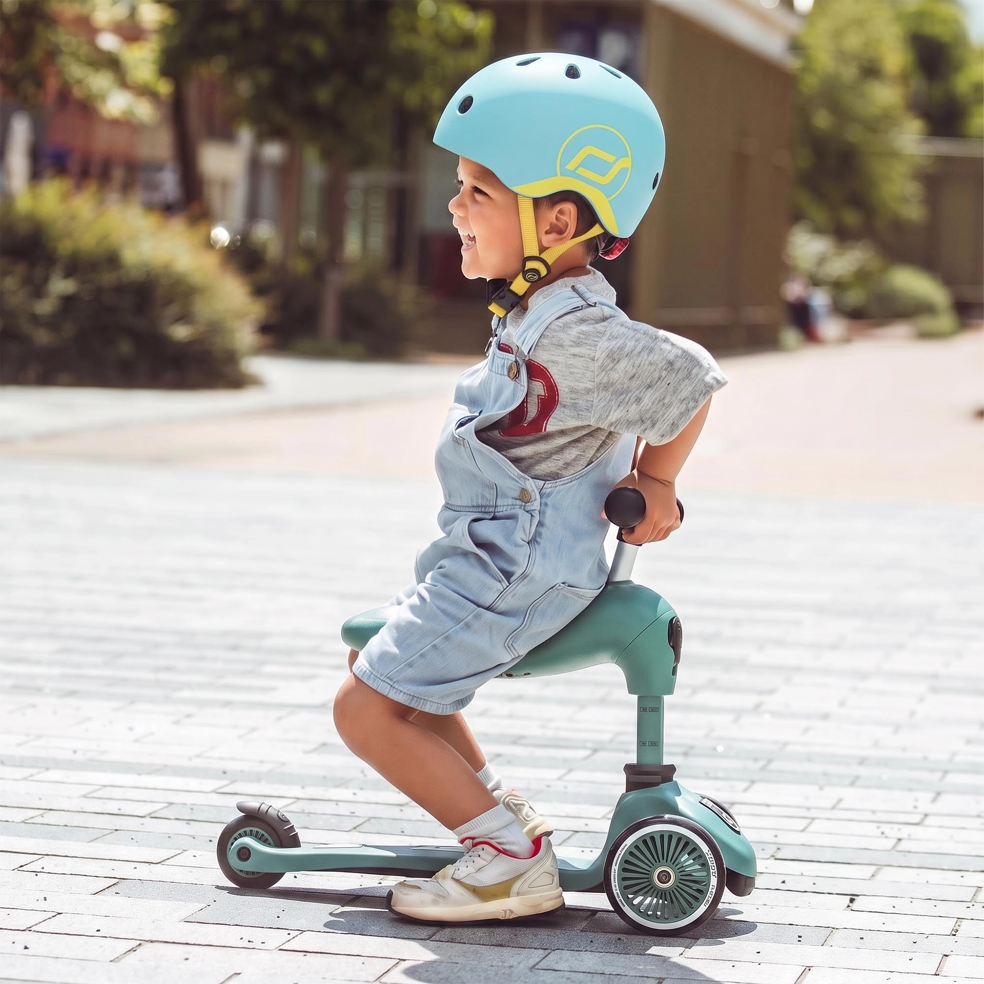 Scoot & Ride Baby Helmet XXS-S, Adjustable Kids Helmet with Magnetic Fastener, Baby Head Protector for Children with 45–51 cm Head Size, Blueberry