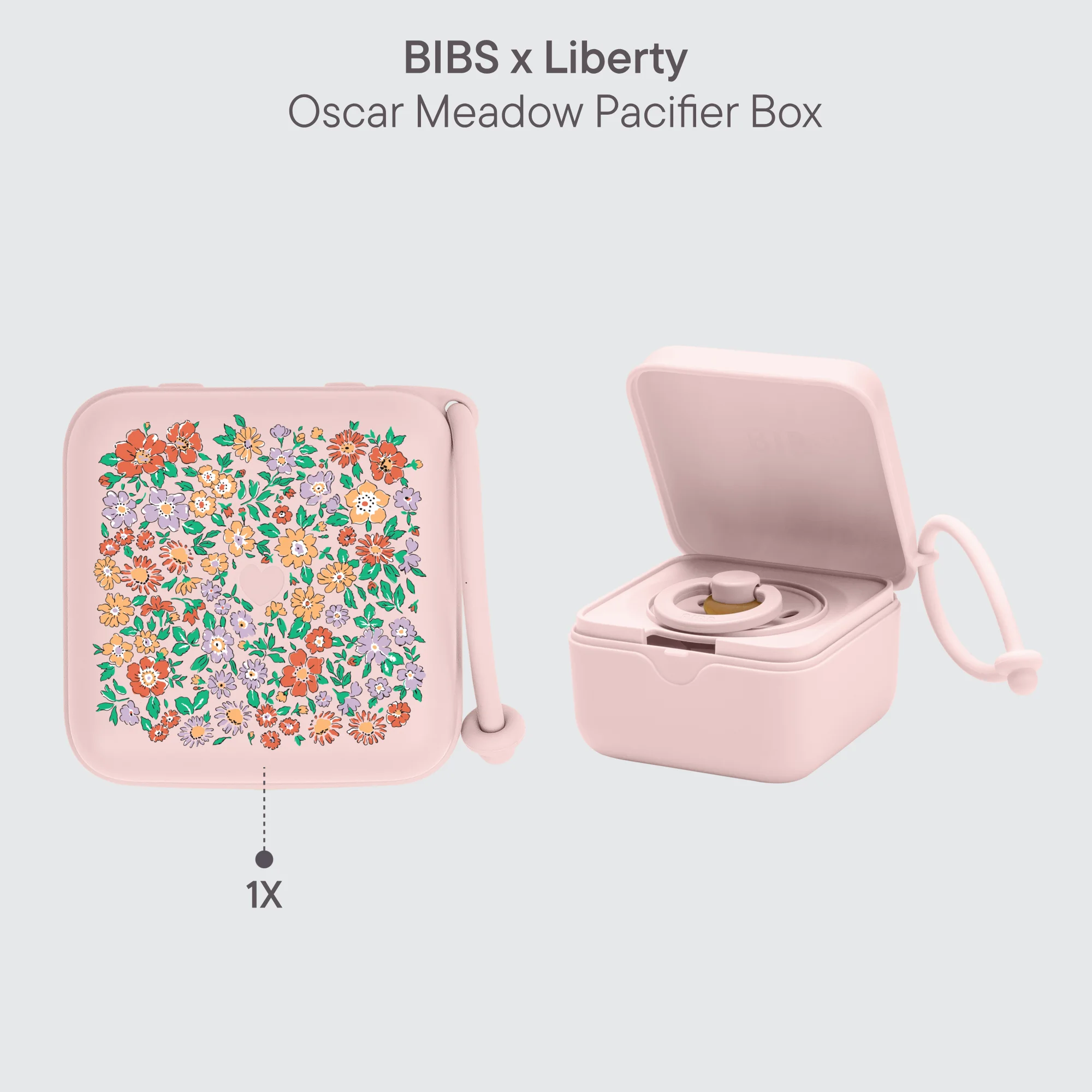 BIBS X Liberty Pacifier Box Oscar Meadow Blossom
