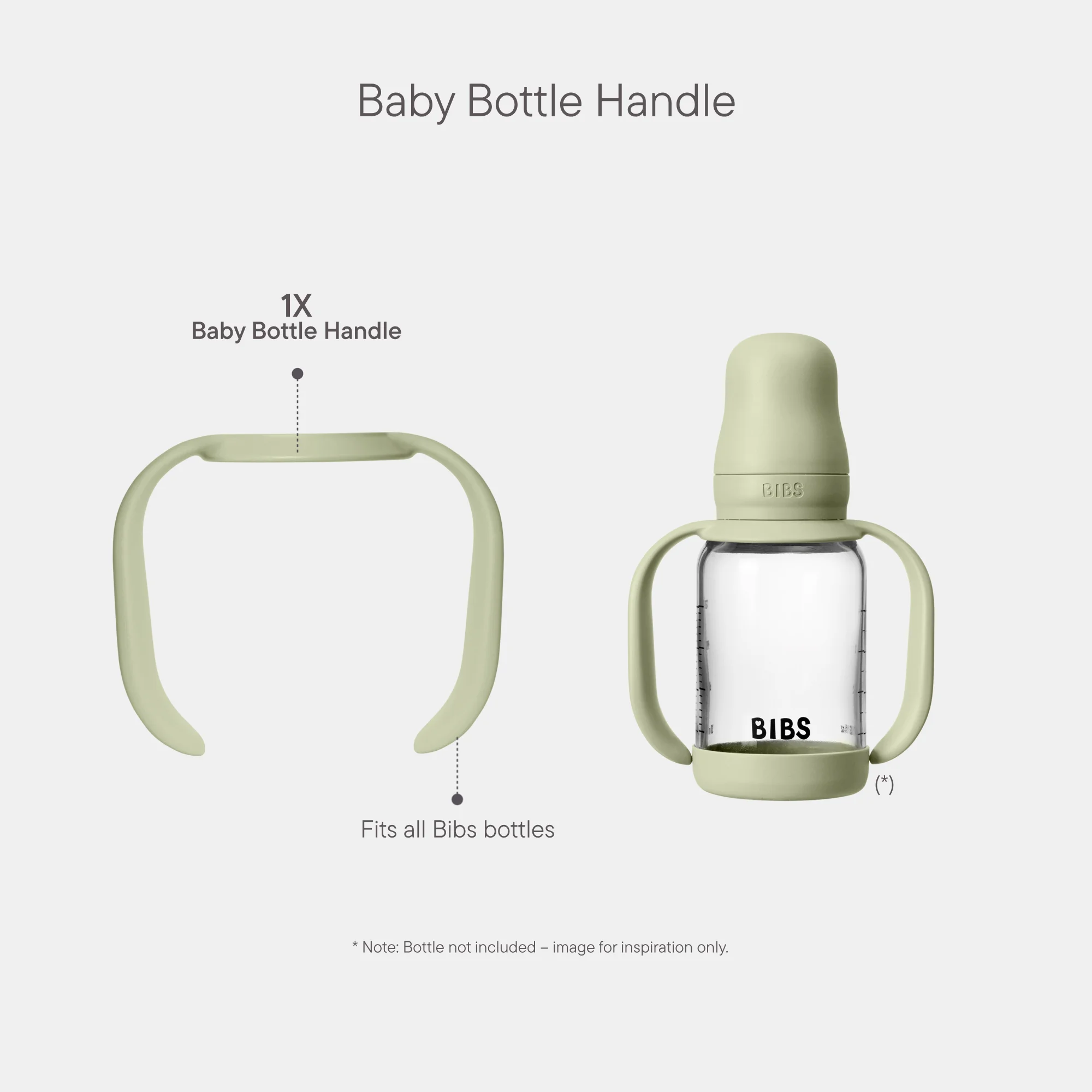 BIBS Baby Bottle Handle Sage