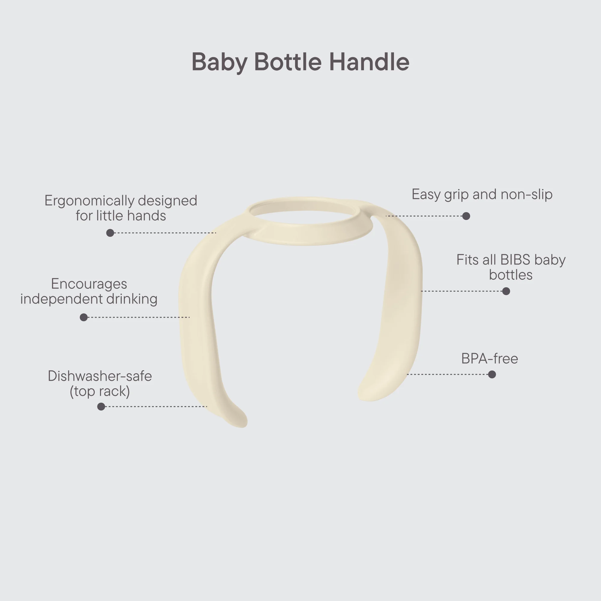 BIBS Baby Bottle Handle Sage