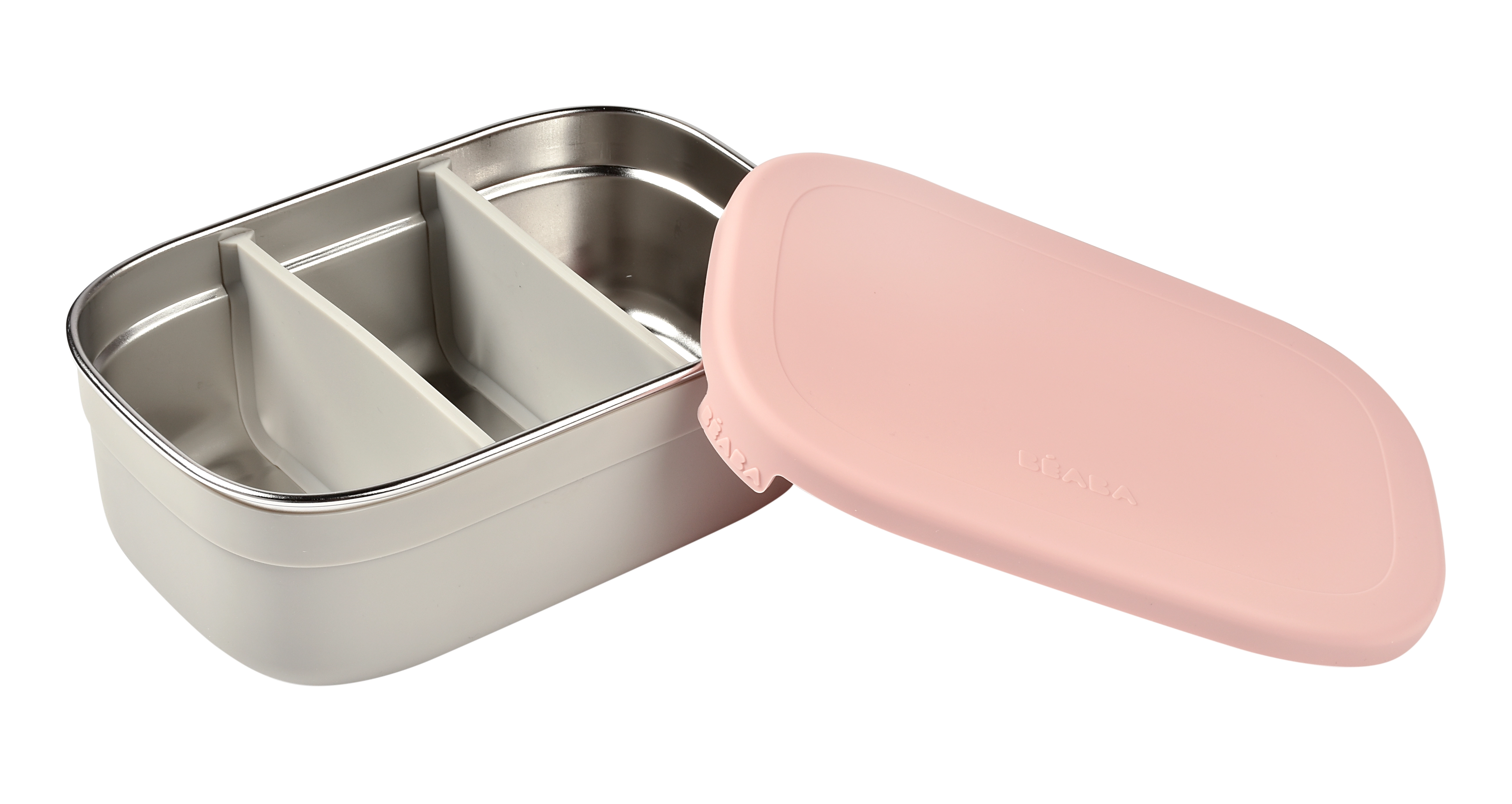BEABA Stainless Steel Lunch Box Velvet Grey Dusty Rose