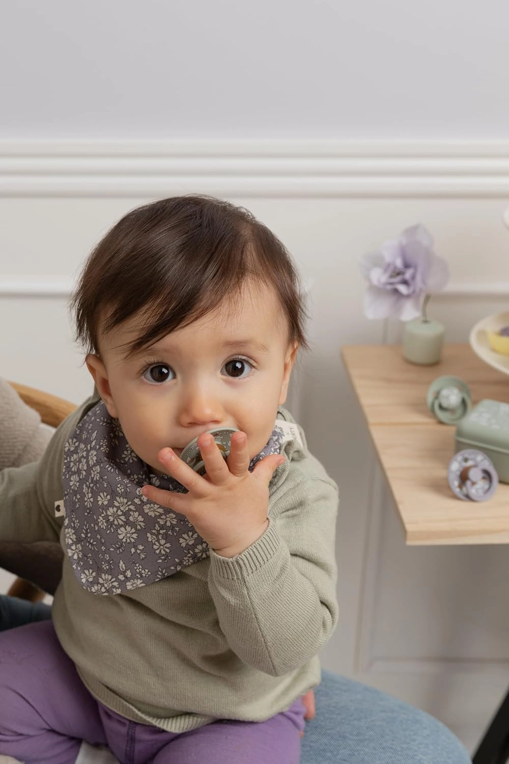 BIBS x Liberty 2 PACK De Lux Capel Silicone Onesize Sage Mix