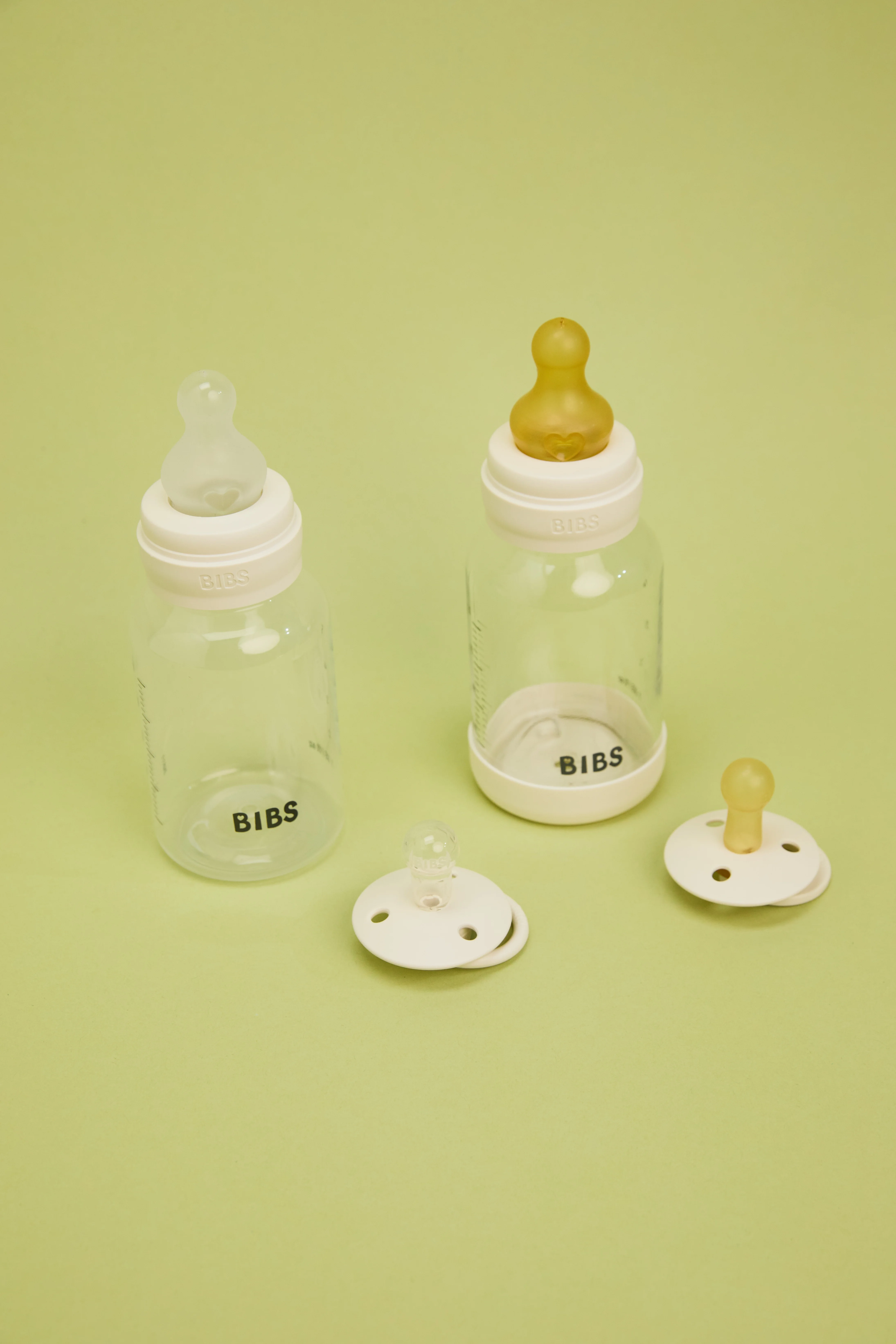 BIBS Baby Bottle Round Latex 2 Pack 270 Ml Medium Flow Sage