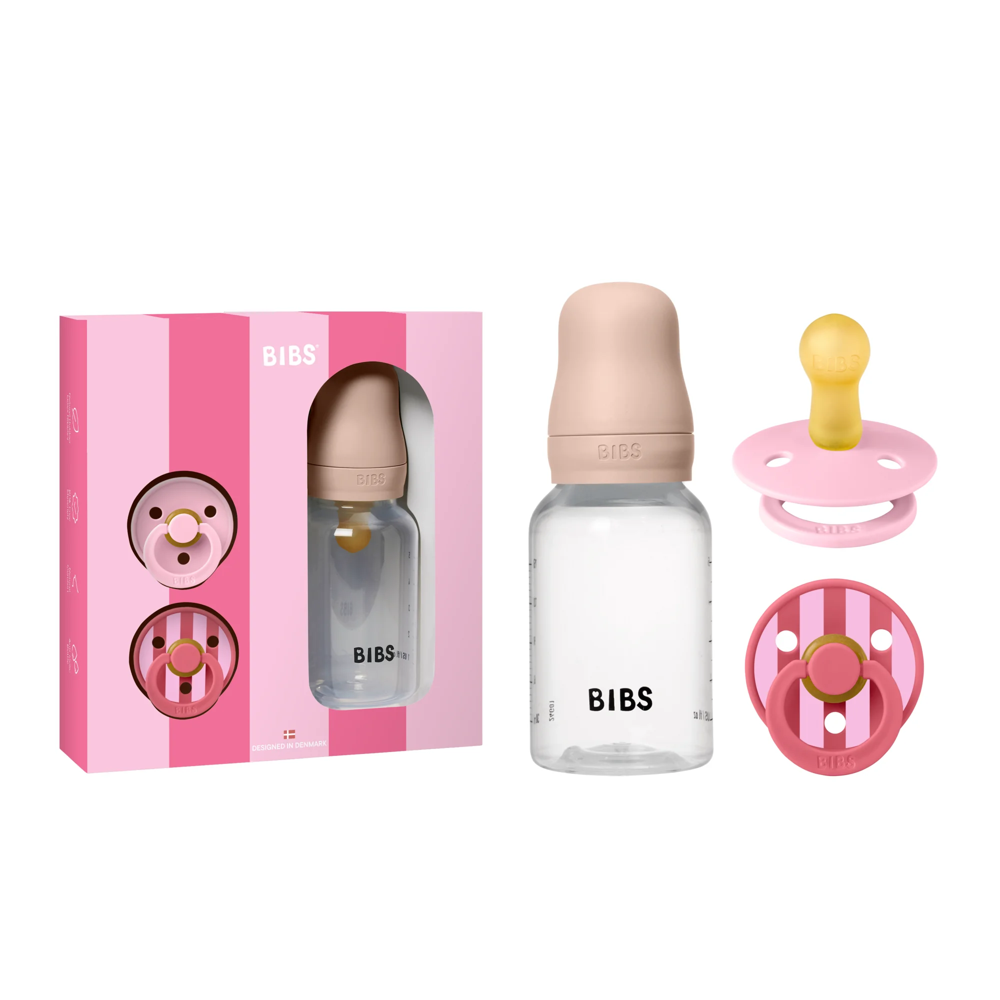 BIBS Gift Set Baby Sprinkle Blush