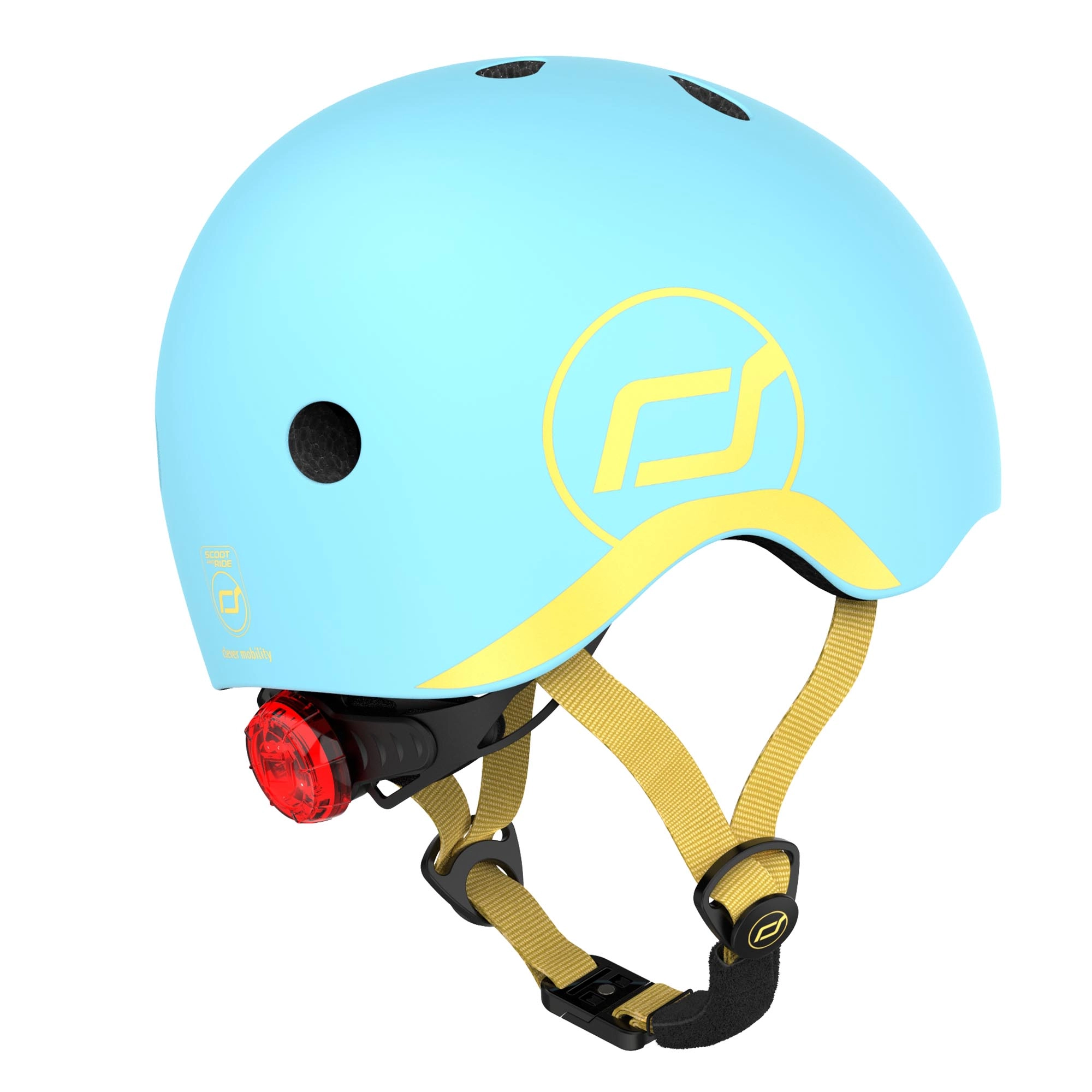 Scoot & Ride Baby Helmet XXS-S, Adjustable Kids Helmet with Magnetic Fastener, Baby Head Protector for Children with 45–51 cm Head Size, Blueberry