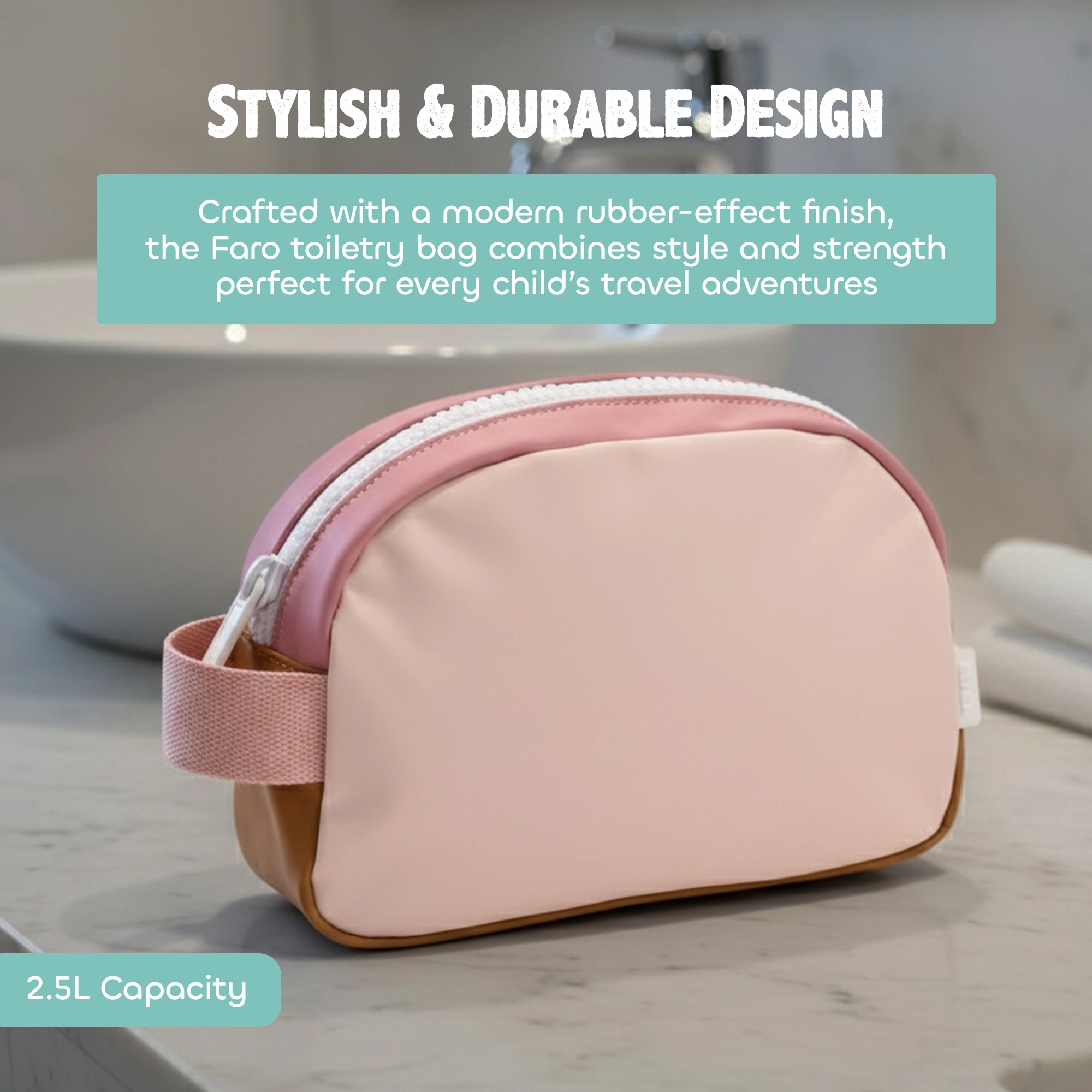BEABA Toiletry Bag Faro Dusty Rose