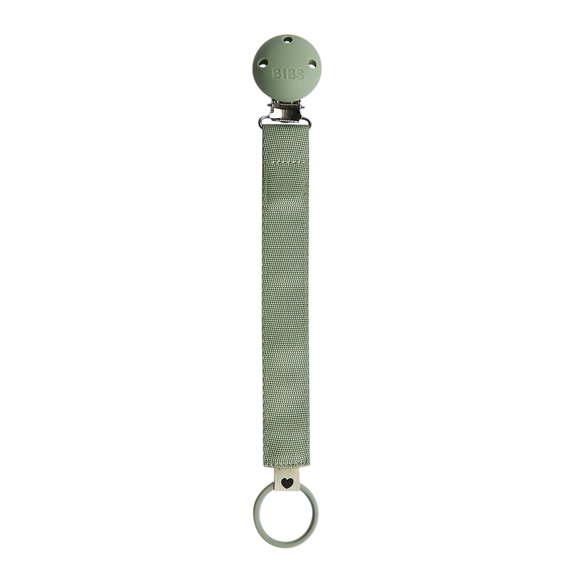 BIBS Pacifier Clip Ribbon Sage