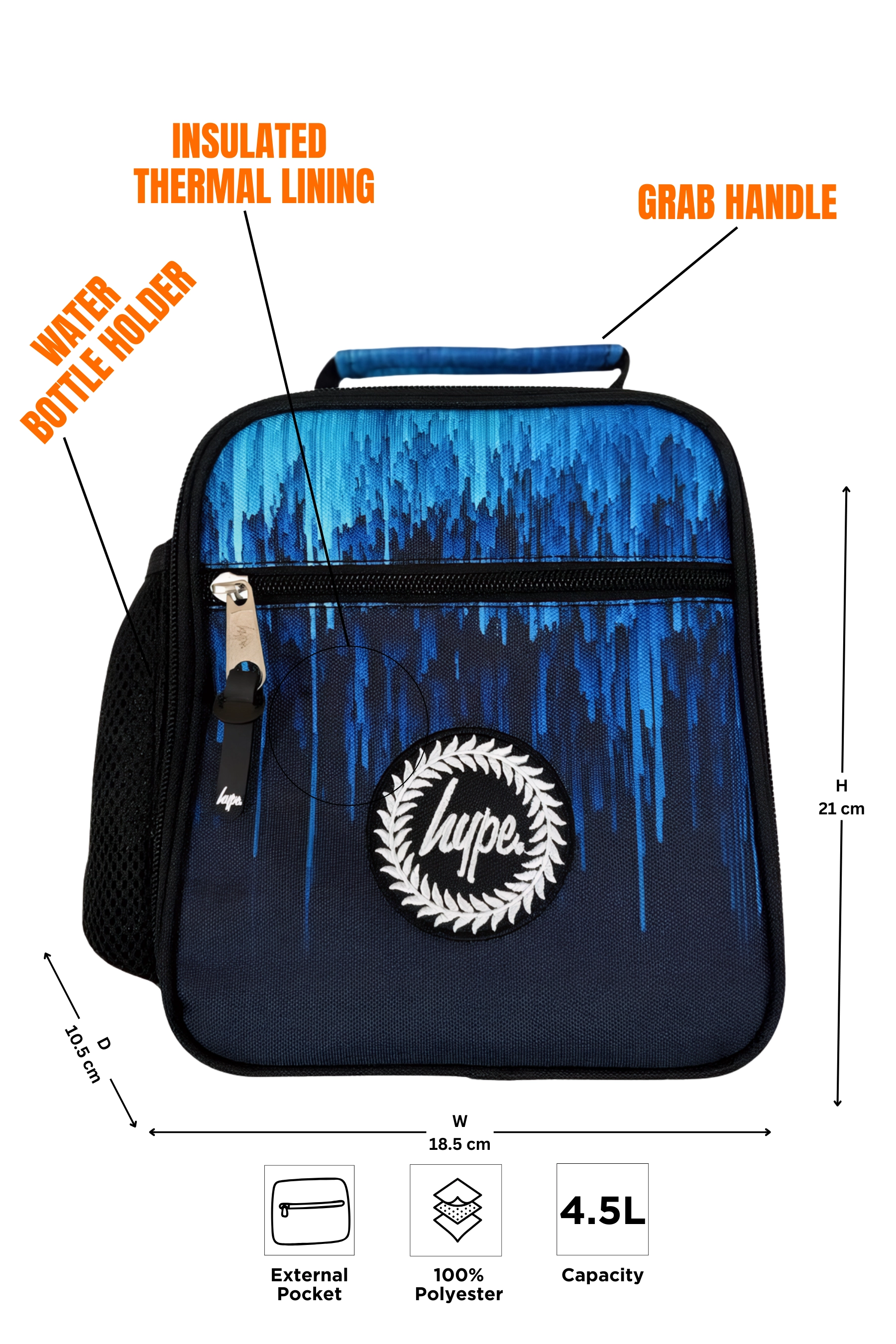 HYPE Lunch Bag Kids Blue Icicles