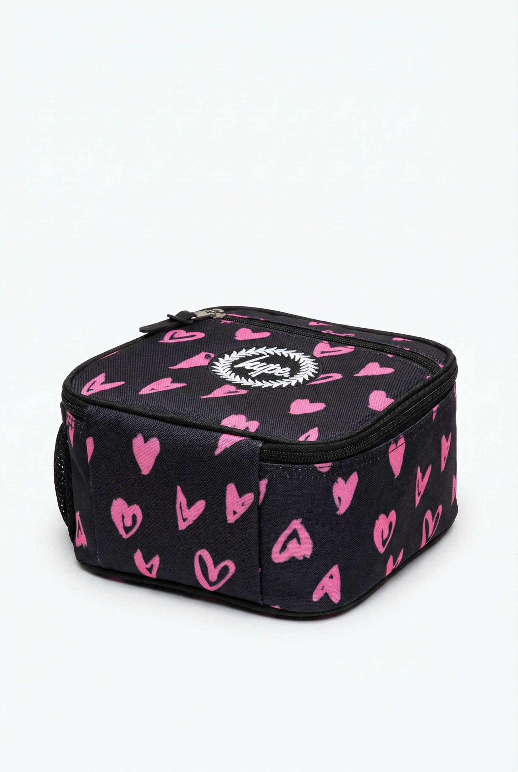 HYPE Lunch Bag Black Pink Scribble Heart