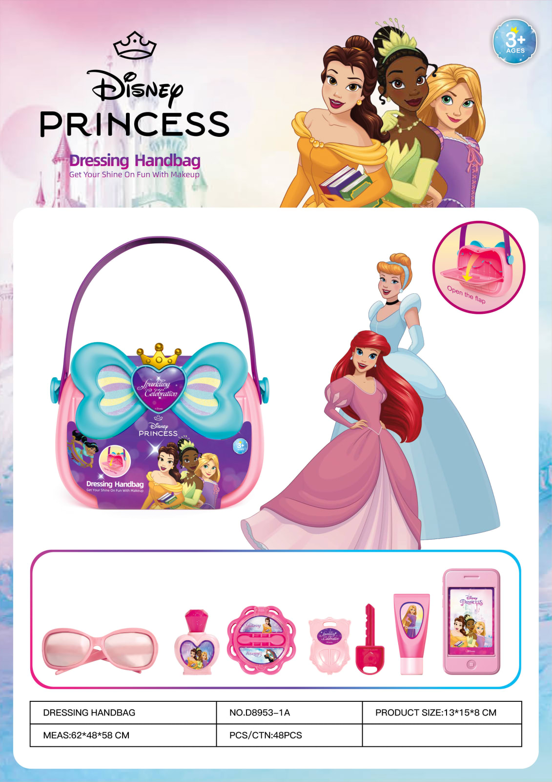 Jakks Pacific - DPRINCESS FASHION BAG&BEAUTY ACC VALUE