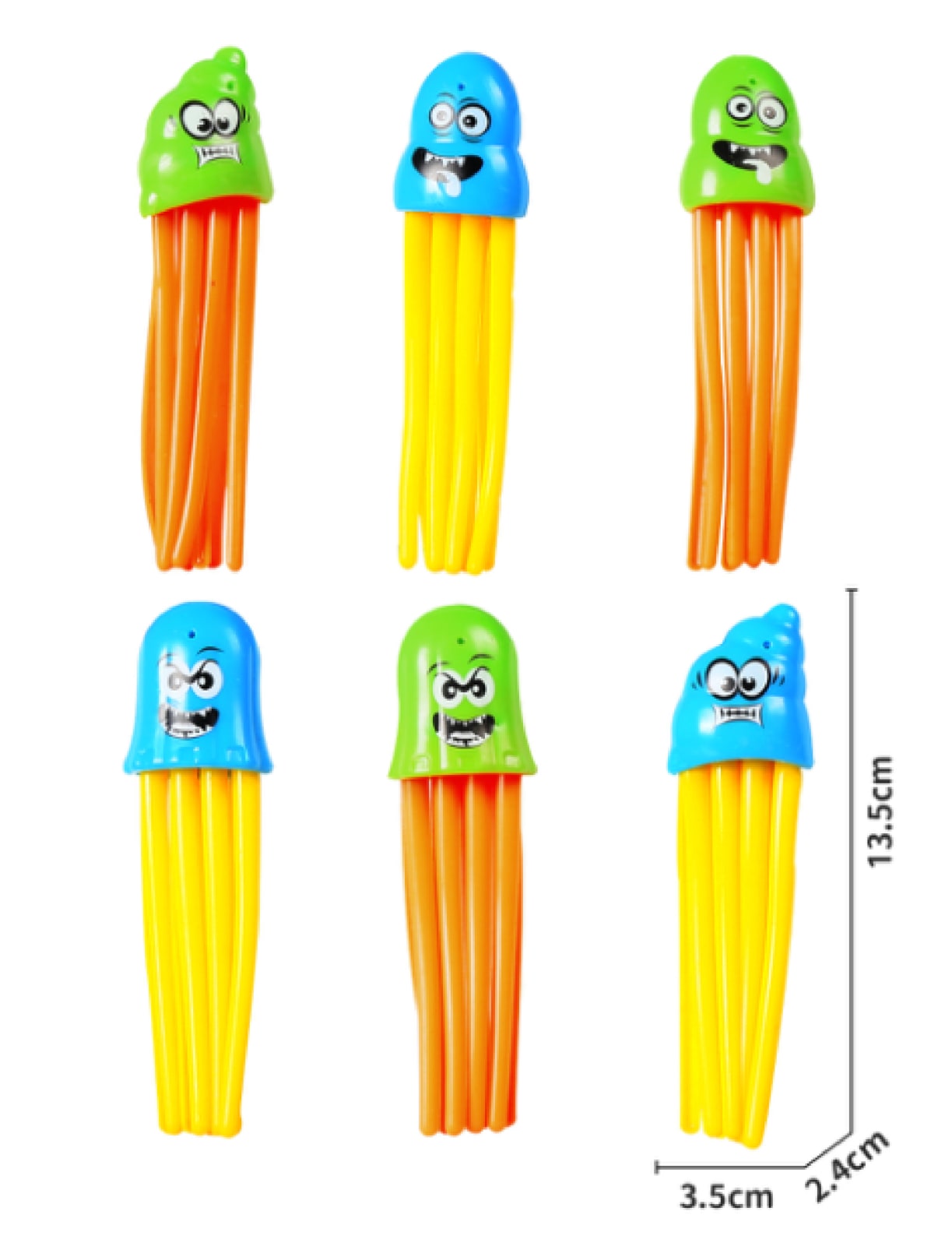 Mondo - DIVING SPEEDY SQUID TOYS 6PCS