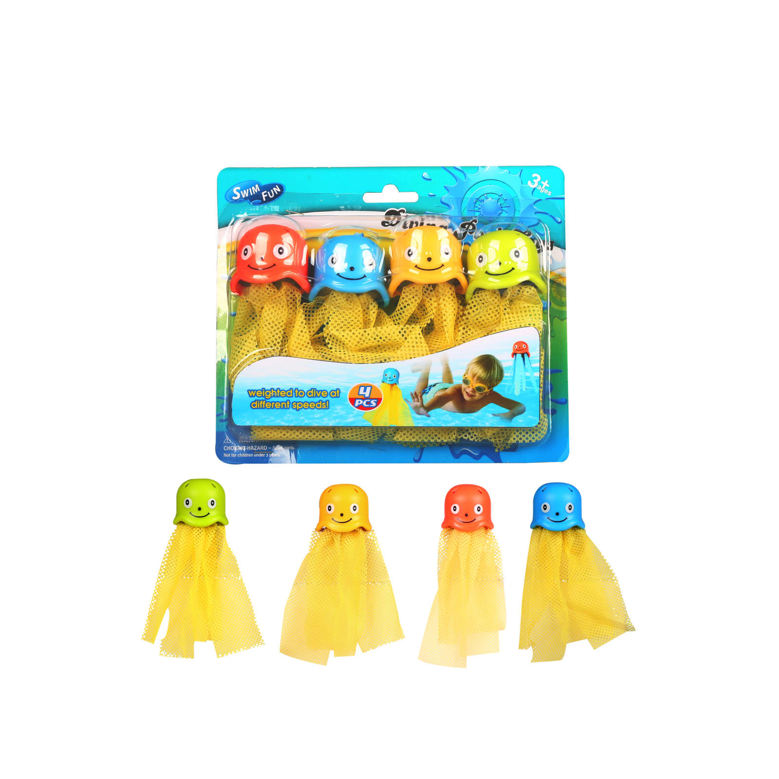 Mondo - DIVING JELLYFISH TOYS 4PCS