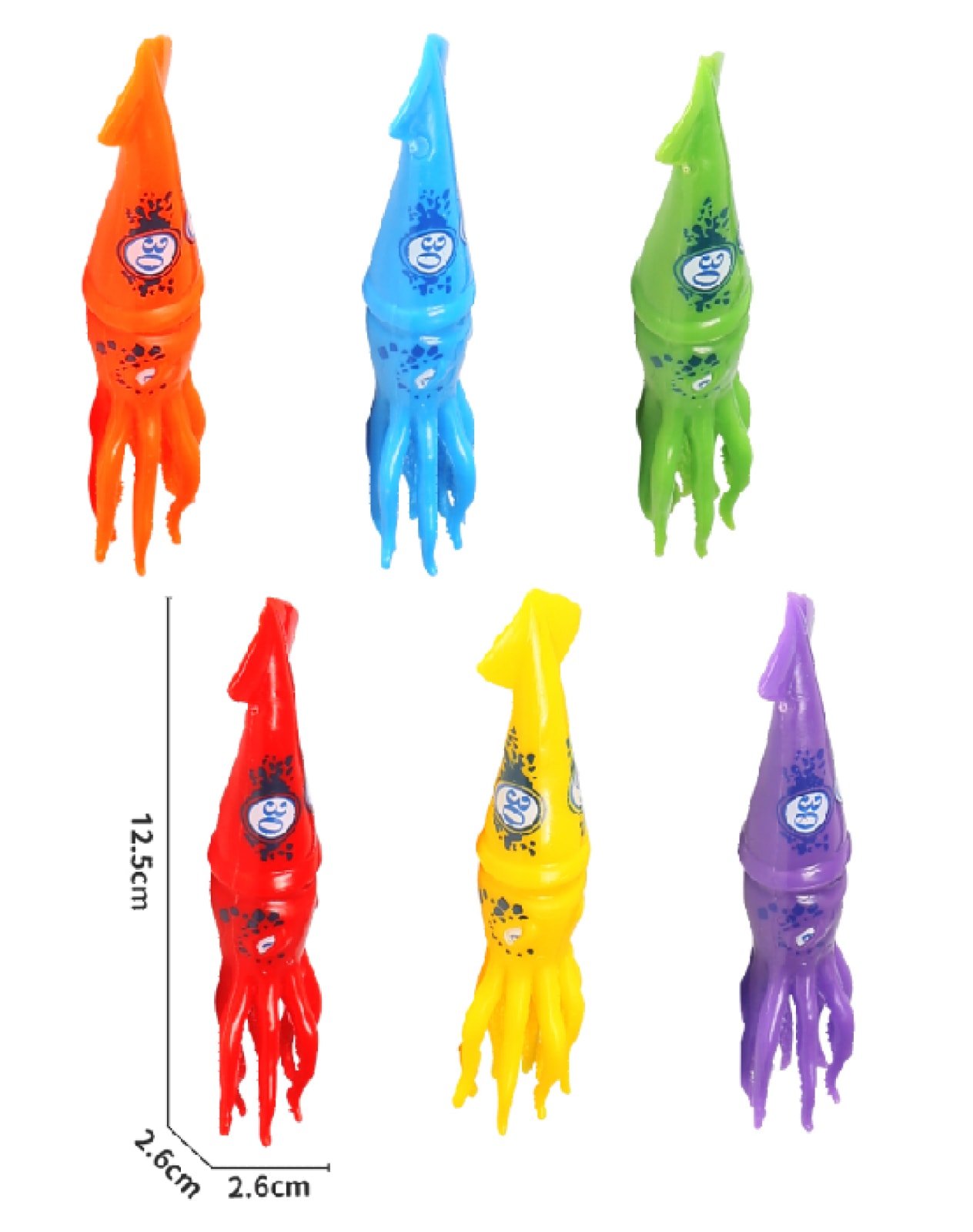 Mondo - DIVING SQUID TOYS 6PCS