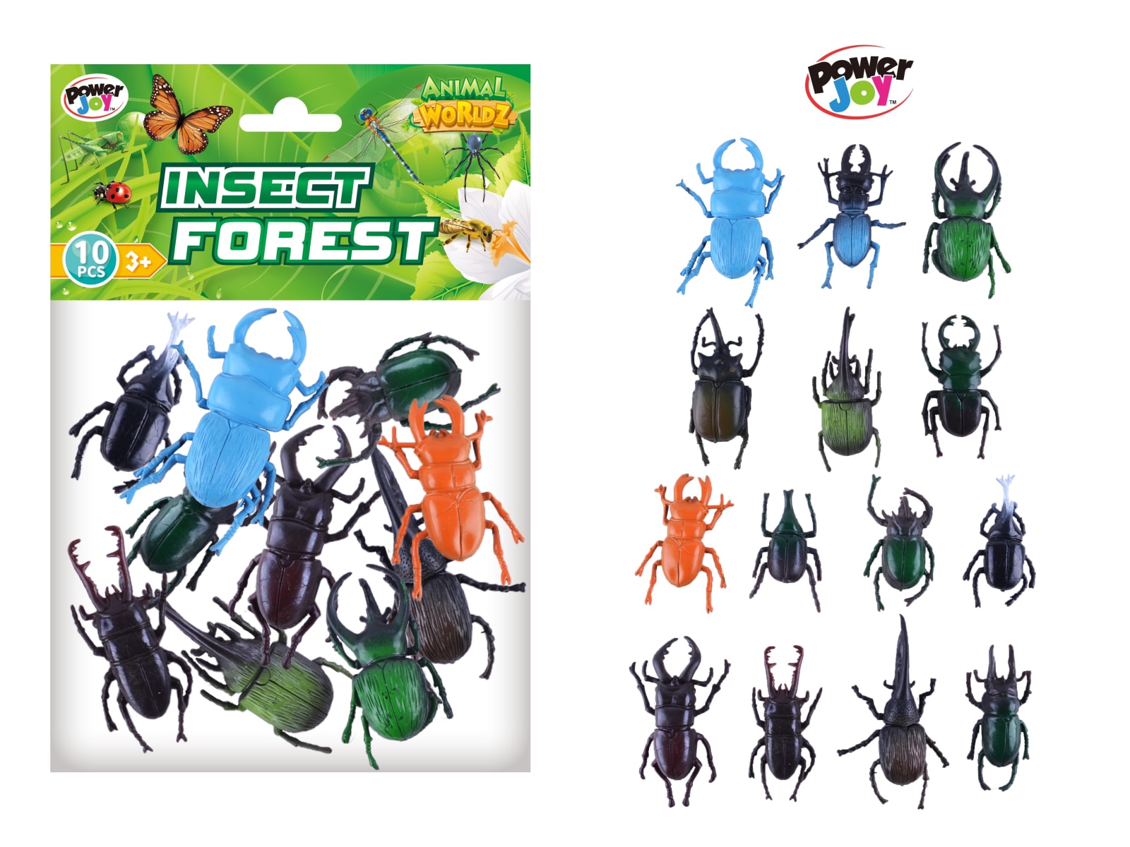 P.JOY ANIMAL WORLDZ INSECTS 2" 10PCS