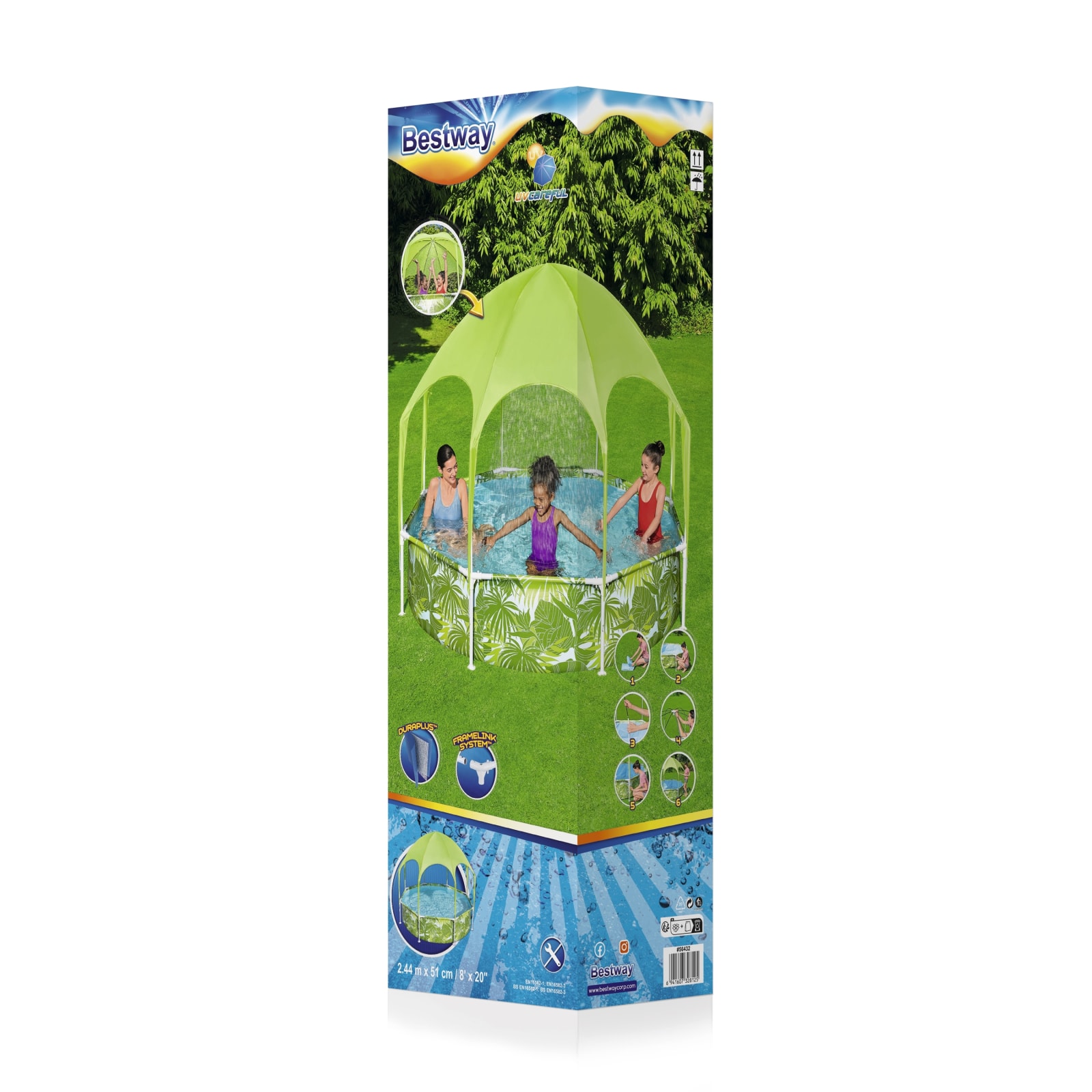 Bestway - BWAY POOL SUMMER SPLASH N SHADE 244X51