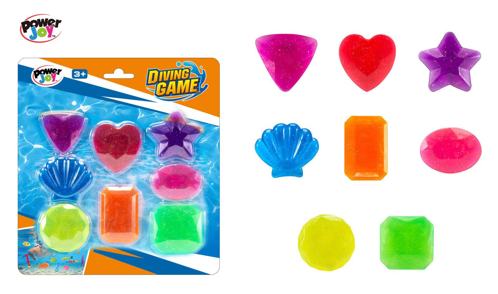 Mondo - DIVING GEMSTONE TOYS 8PCS