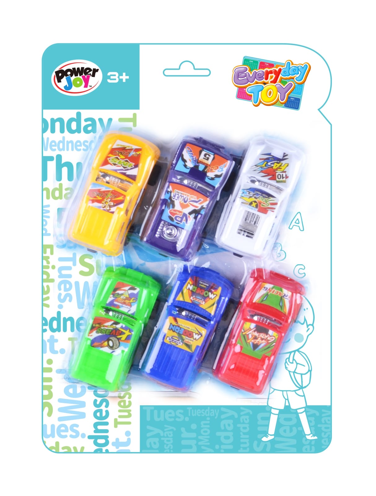 P.JOY EVERYDAY PULLBACK RAC. CAR 6PCS BC