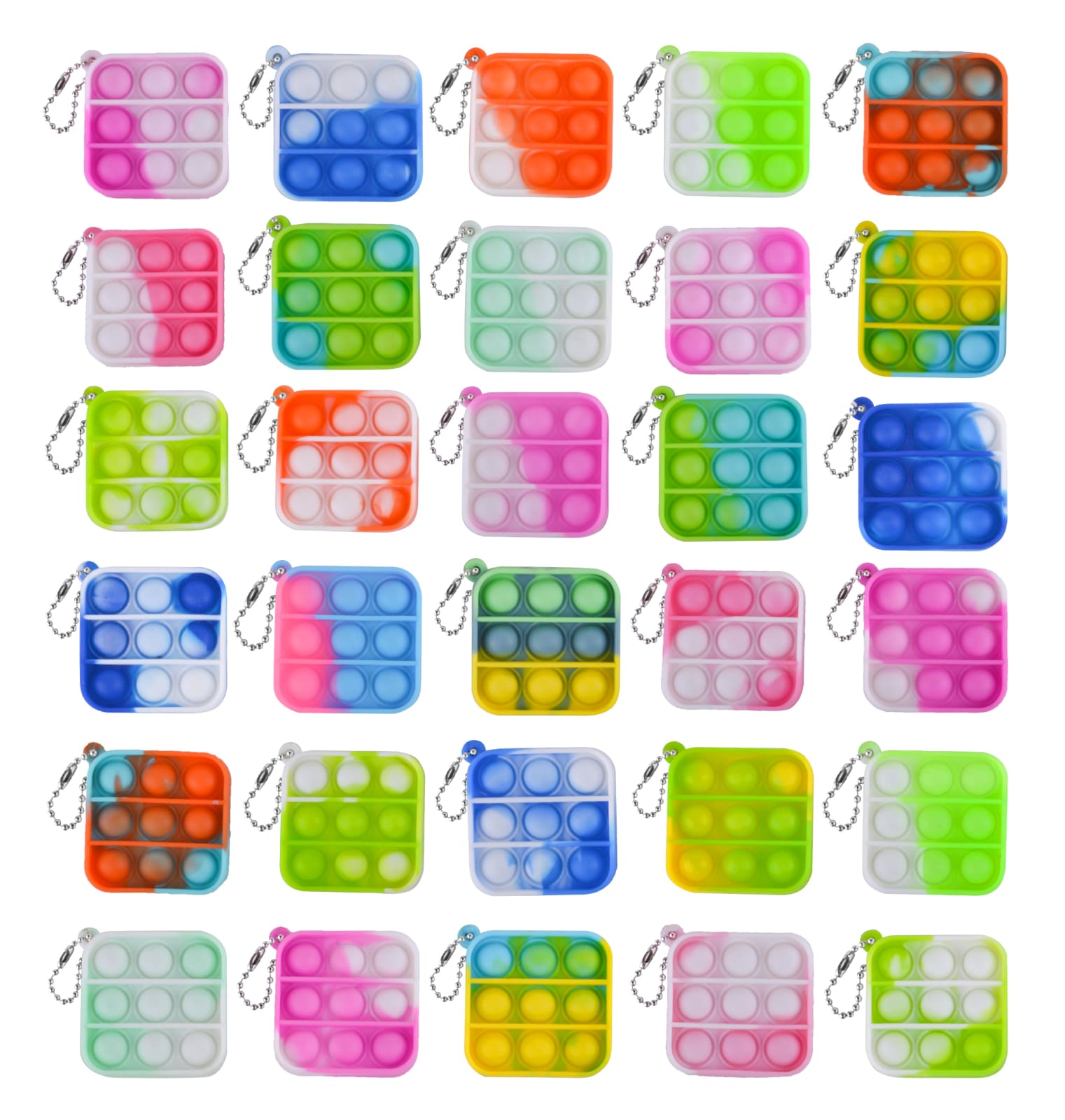 P.JOY FIDGET TOY POP IT 30PCS