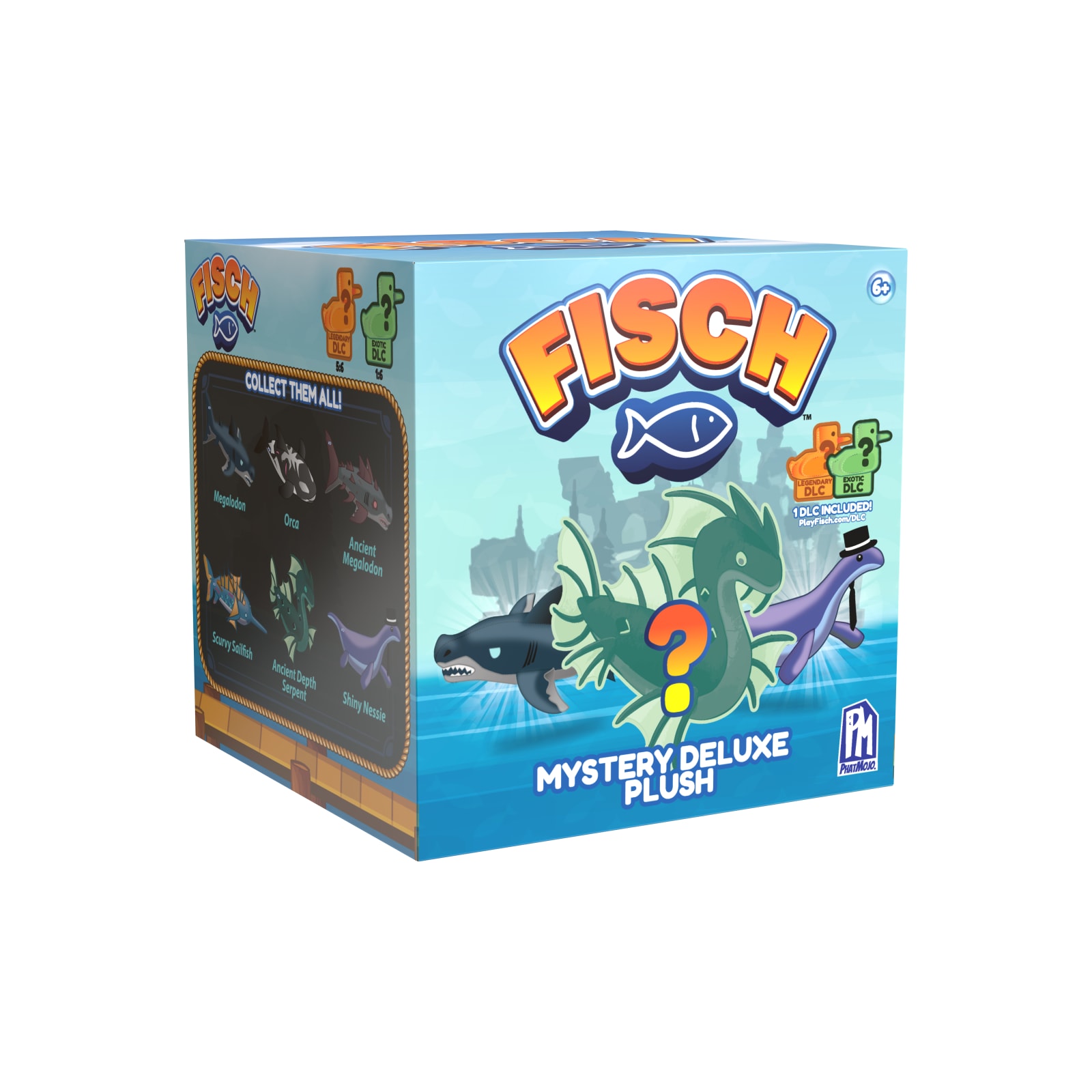 Phat Mojo - FISCH MYSTERY DELUXE PLUSH 8" S1 6ASST