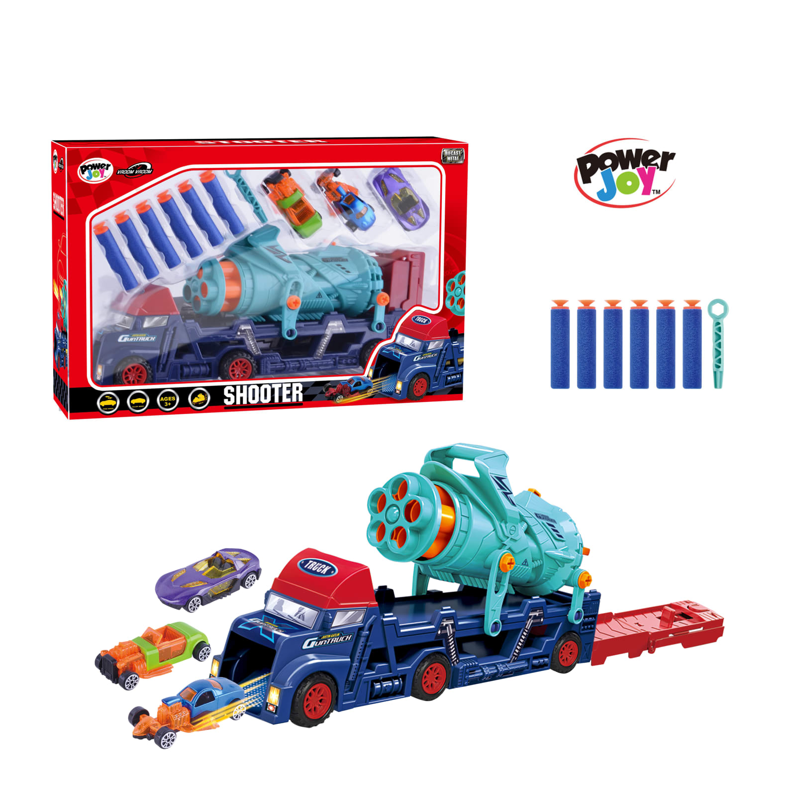 P.JOY V.VROOM DC SHOOTER 3PCS