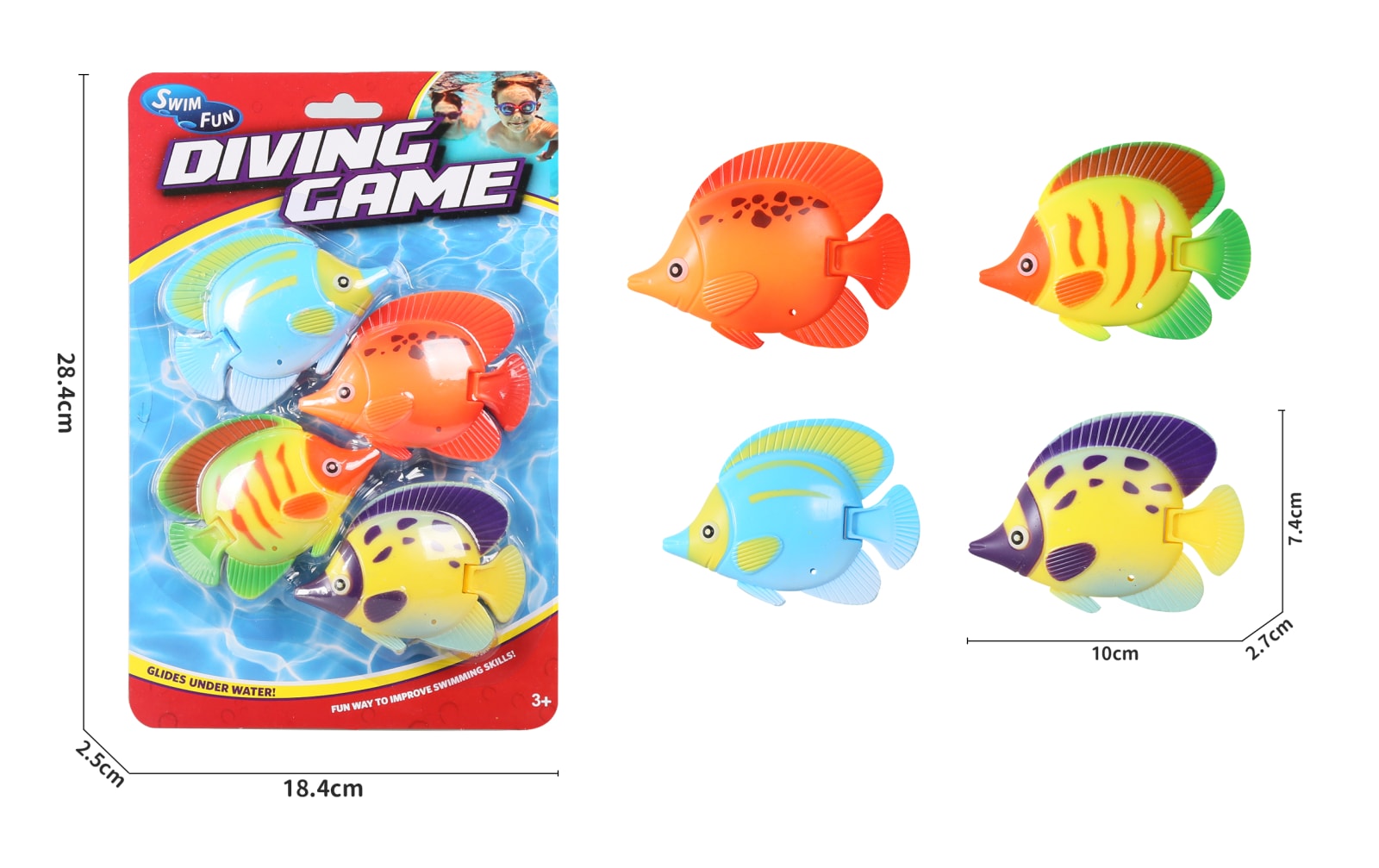 Mondo - DIVING REGALFISH TOYS 4PCS