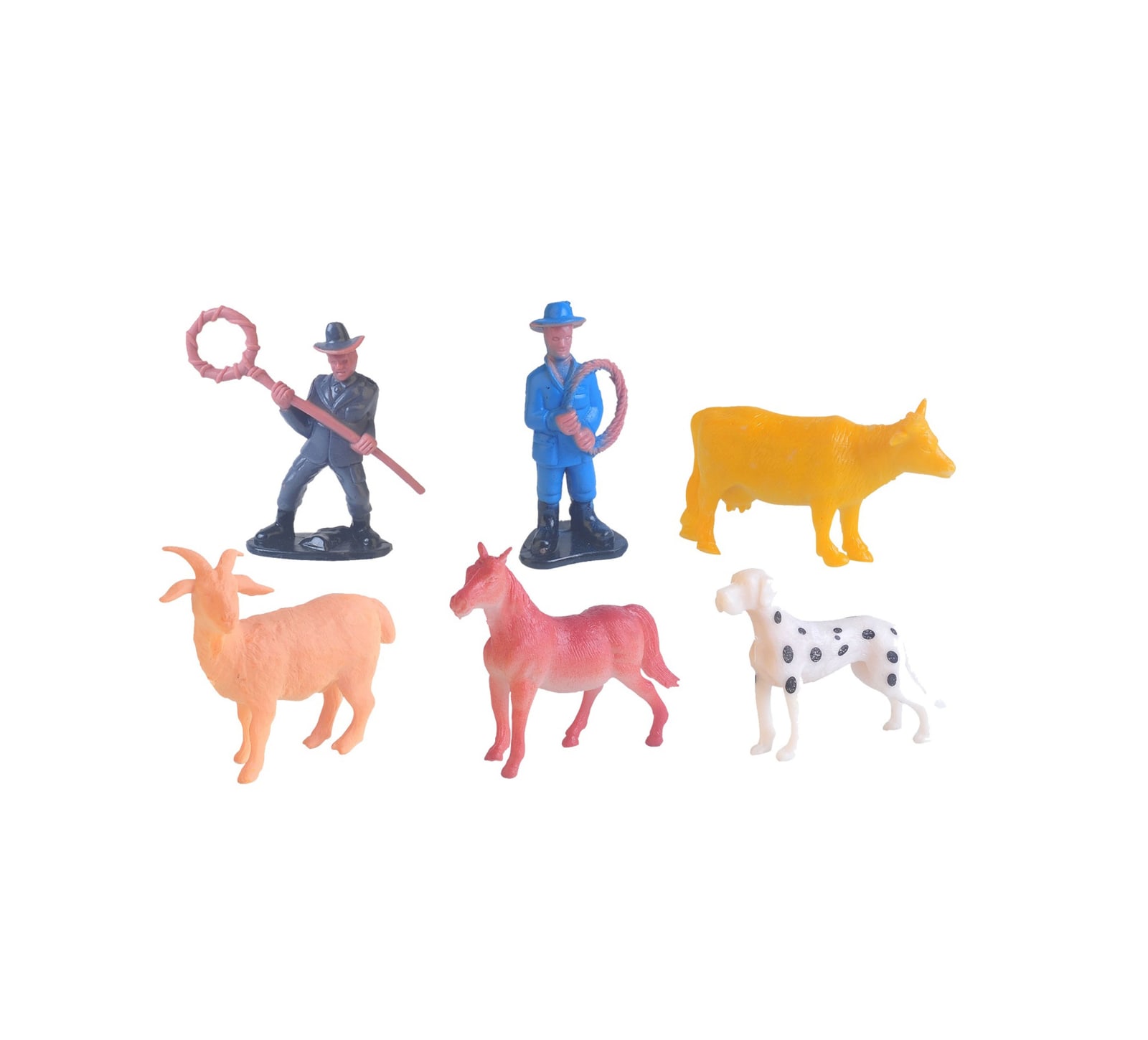 P.JOY ANIMAL WORLDZ FARM ANI. 4" 6PCS