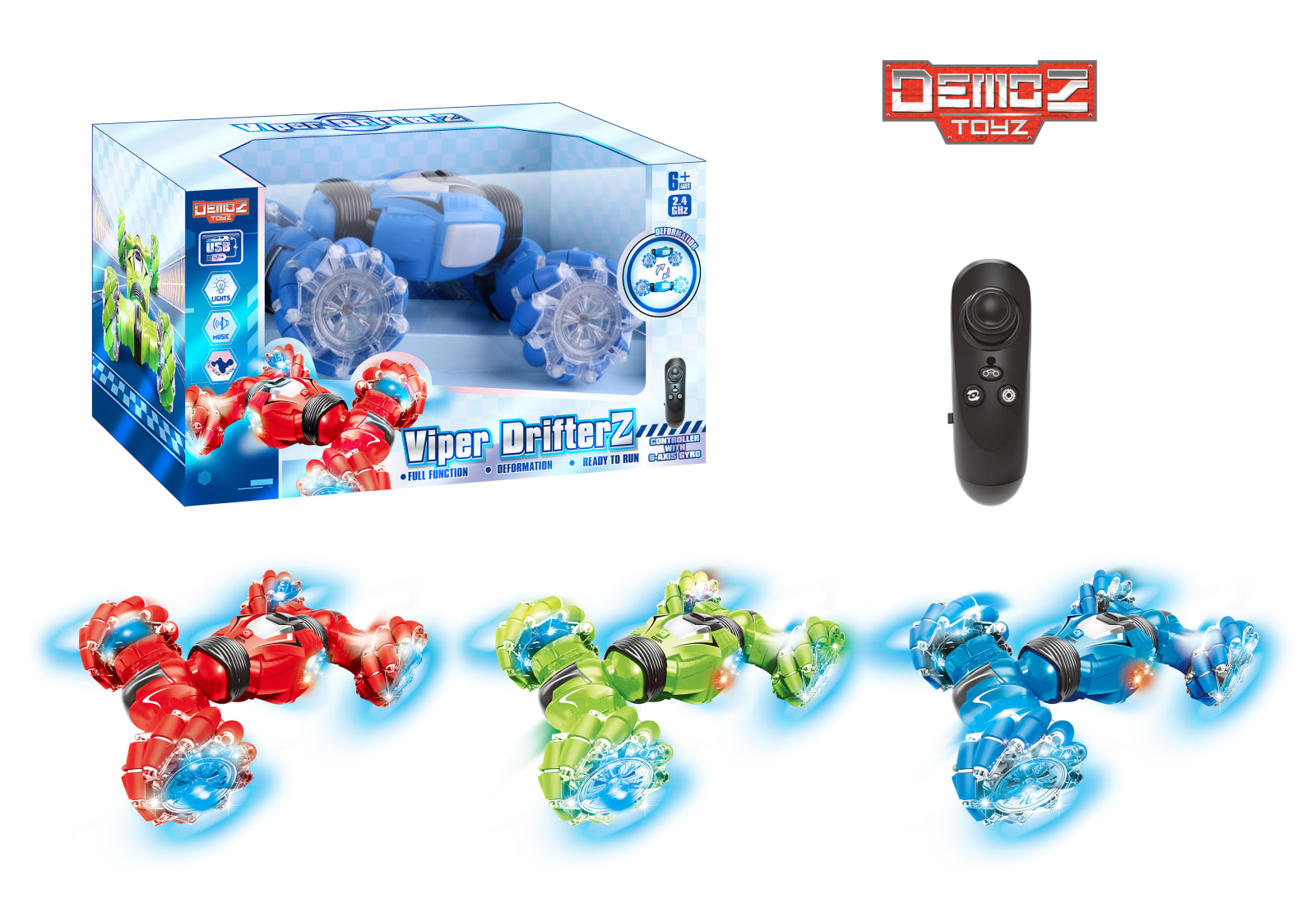P.Joy - DEMOZ RC VIPERDRIFTERZ 112 2.4G GYR BPC