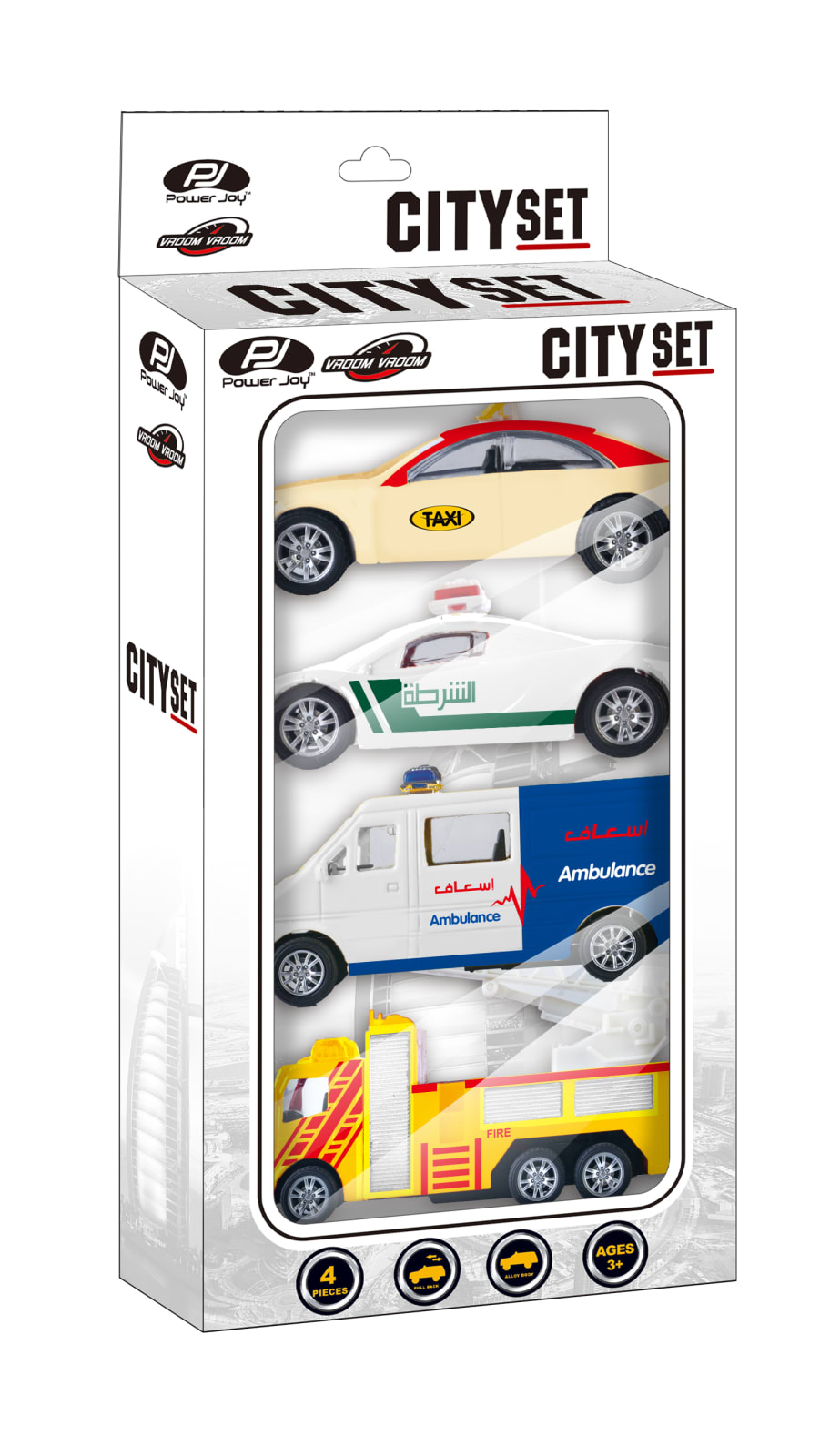 P.JOY V.VROOM DC DUBAI UAE SET 4PCS 1/4