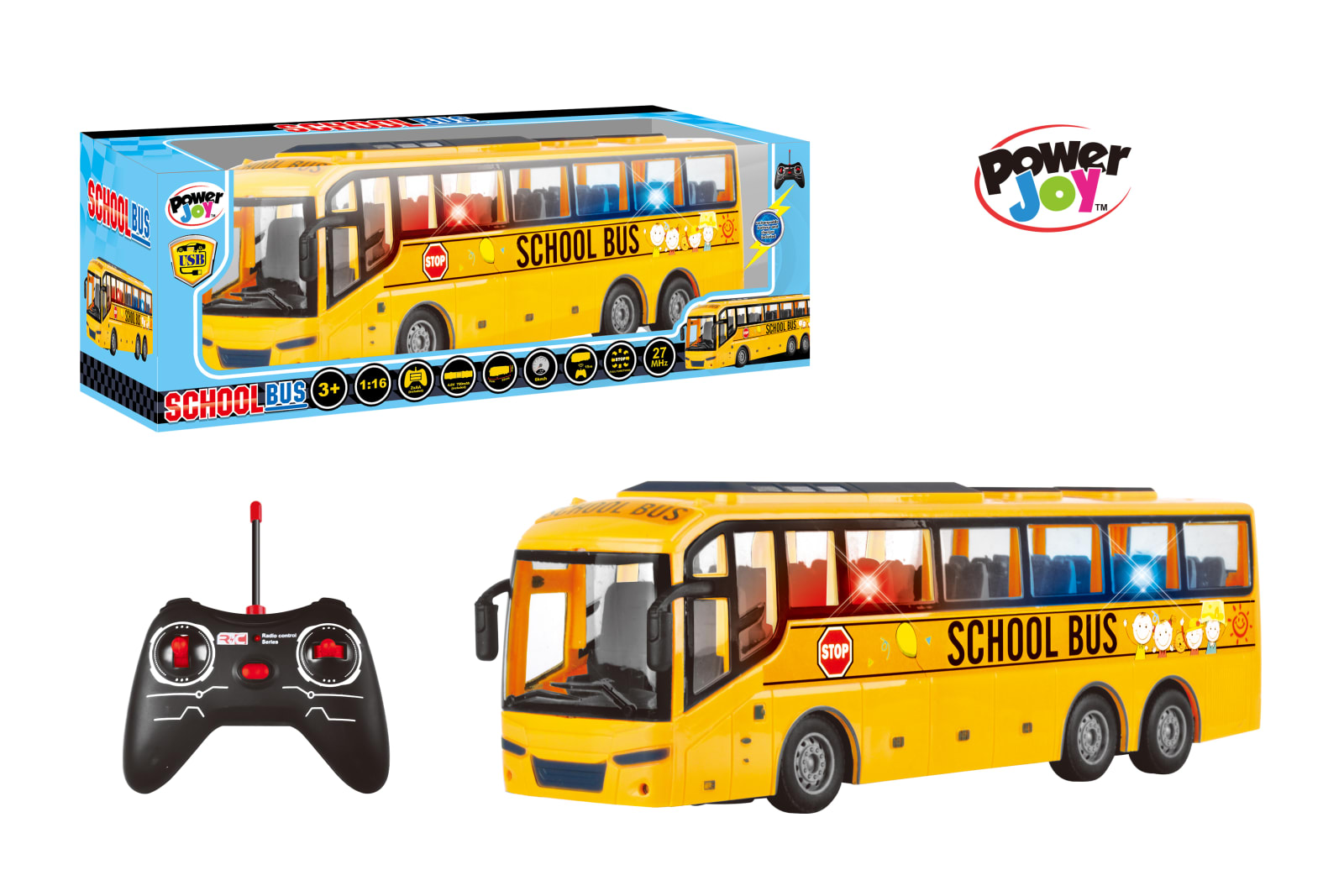 P.JOY RC SCHOOL BUS W/ LIGHTS BPC