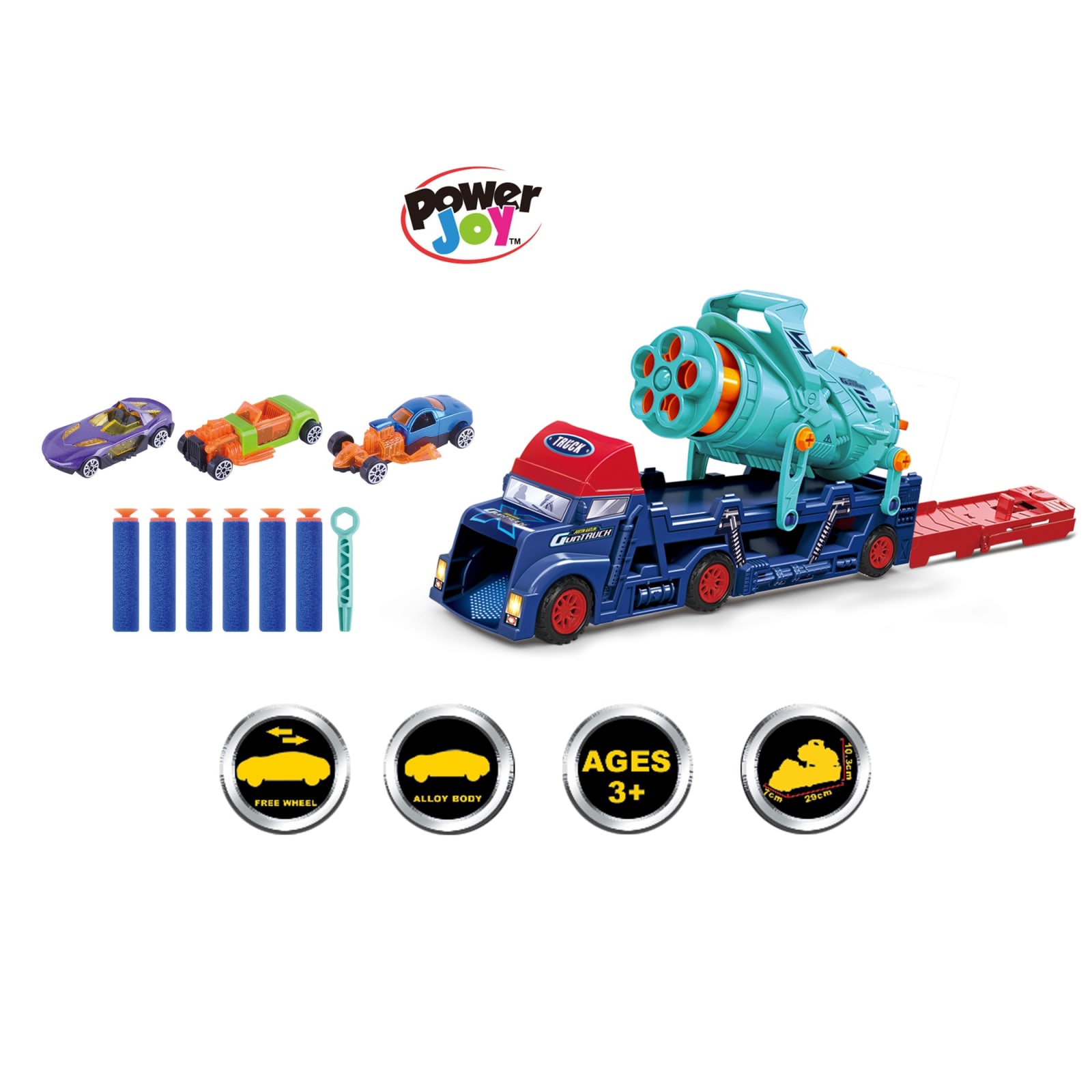 P.JOY V.VROOM DC SHOOTER 3PCS