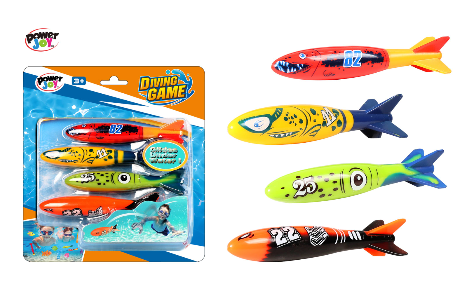 Mondo – DIVING TORPEDO TOYS 4PCS