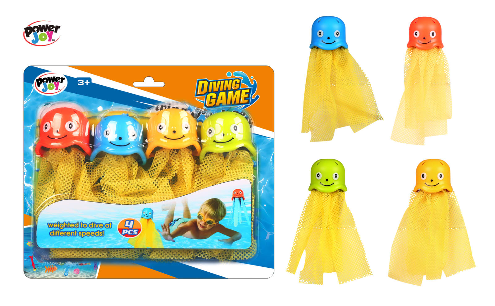 Mondo – DIVING JELLYFISH TOYS 4PCS