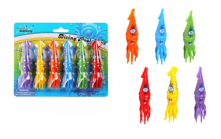 Mondo – DIVING SQUID TOYS 6PCS